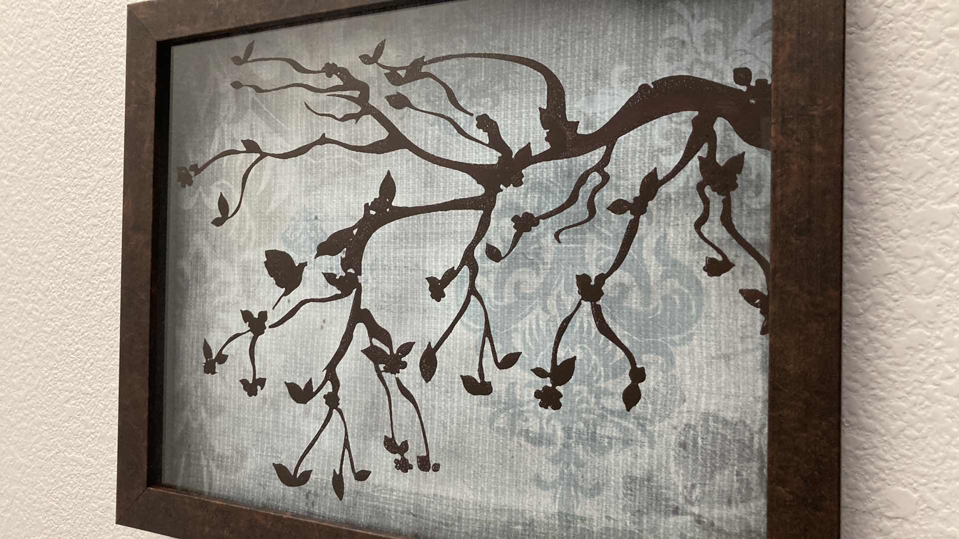 Photo 1 of FALL SEASON TREE SILHOUETTE 2D ARTWORK (2) 12.5” X 15.5”