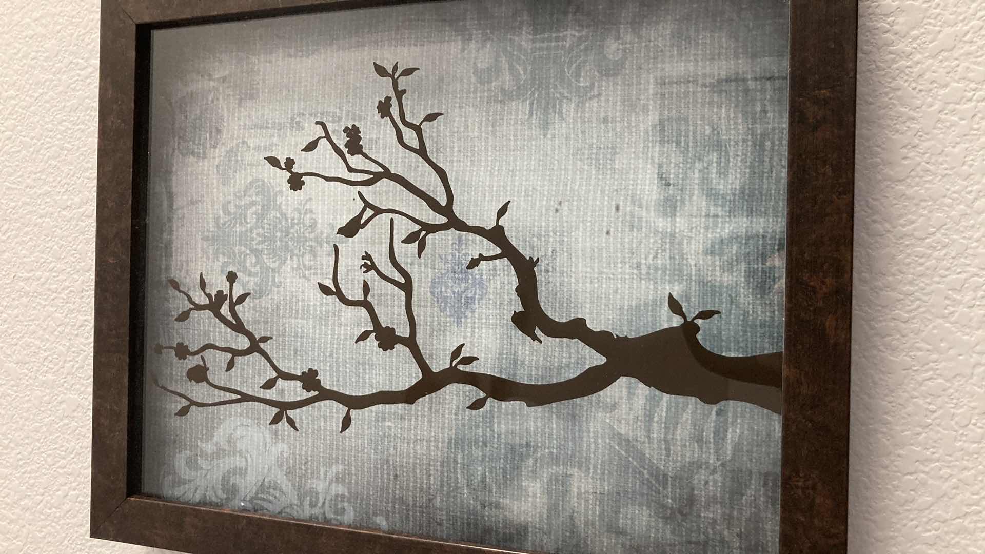 Photo 1 of FALL SEASON TREE SILHOUETTE 2D ARTWORK (2) 12.5” X 15.5”