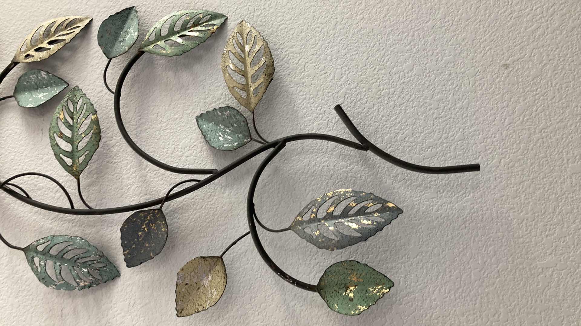 Photo 1 of TREE BRANCH MULTI-COLORED METAL ARTWORK 16” X 37”