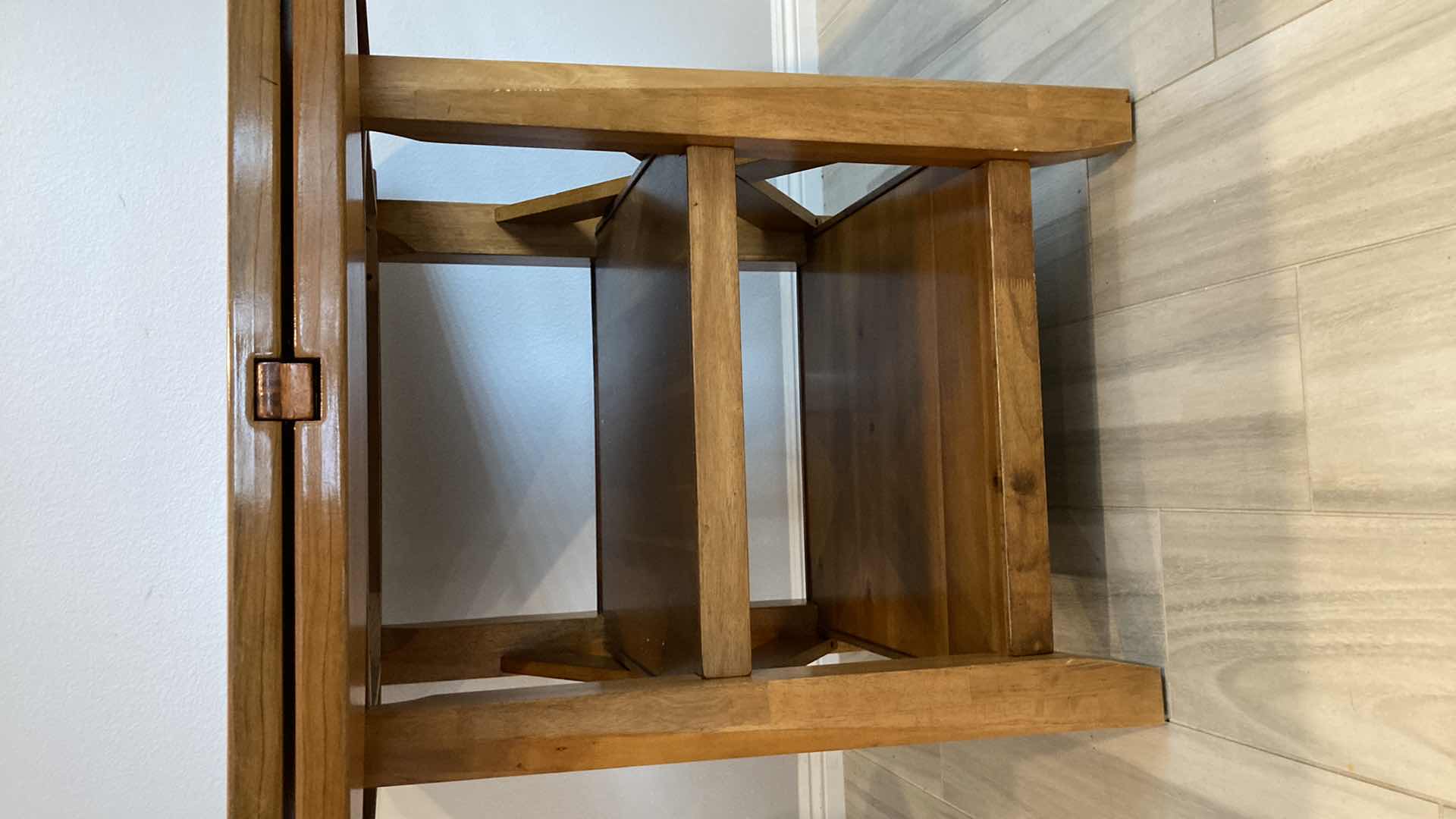 Photo 1 of EMERALD HOME DINING TABLE & 4 BAR STOOLS W LAZY SUSAN & FOLD OUT LEAFS 46”-60” X 36.25”