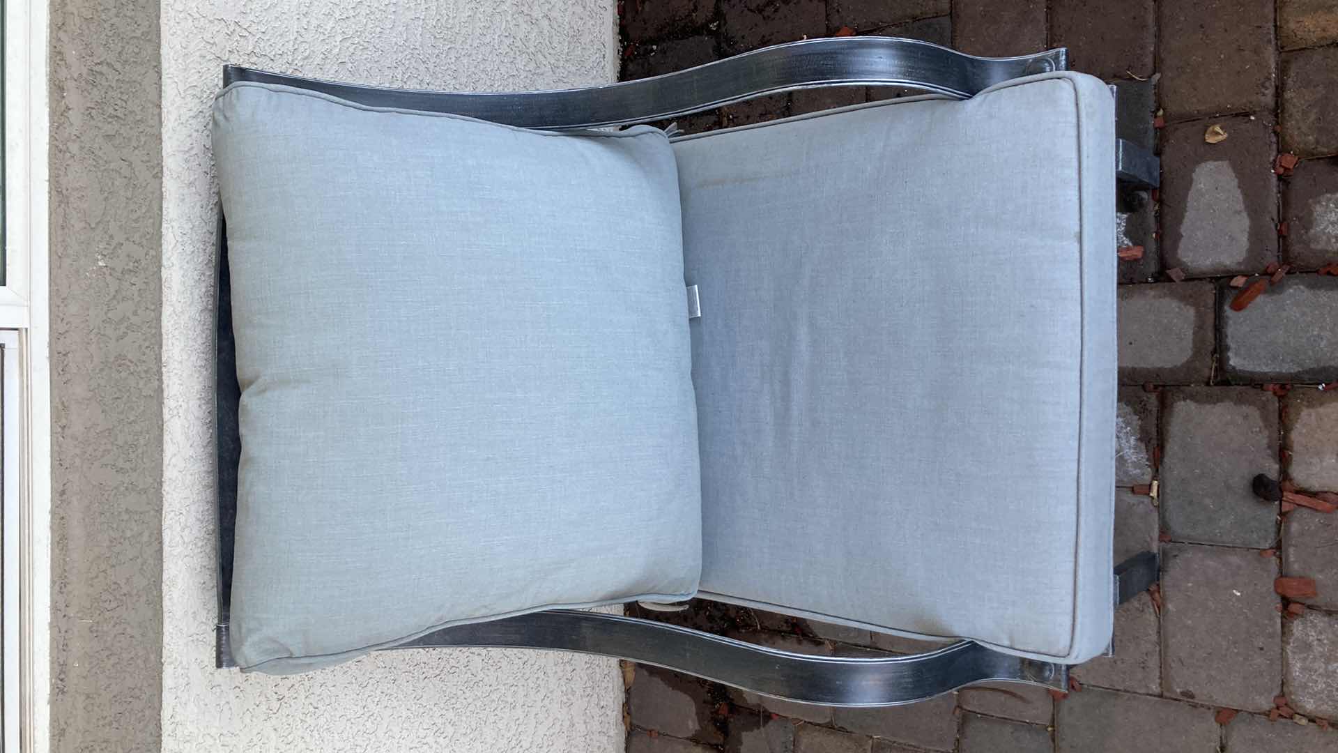 View 4 of HAMPTON BAY PATIO METAL CHAIRS W CUSHIONS (4) 27” X 30” H35.5”