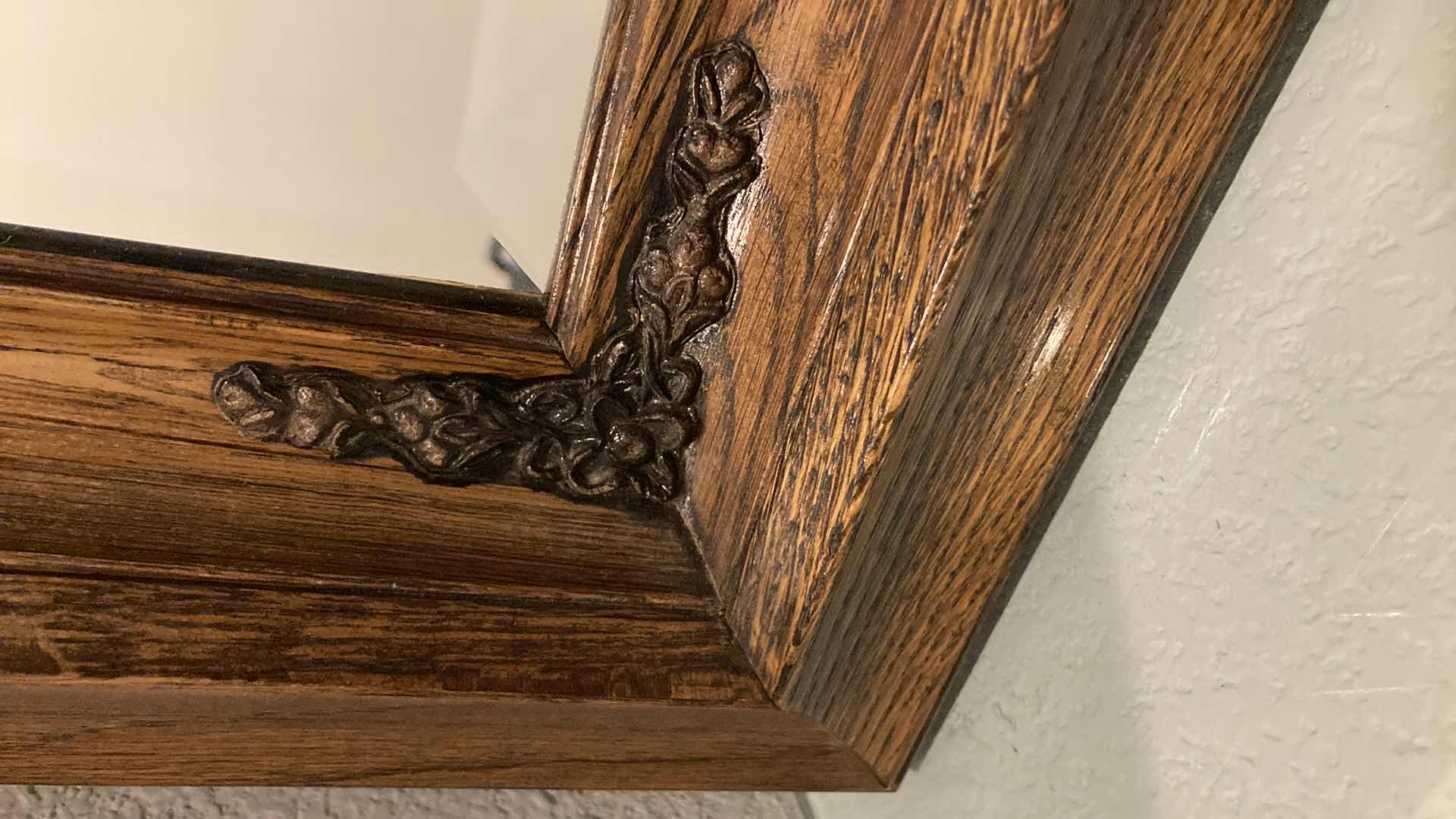 Photo 1 of EARLY CENTURY STYLE WOOD FRAMED MIRROR 37” X 55”