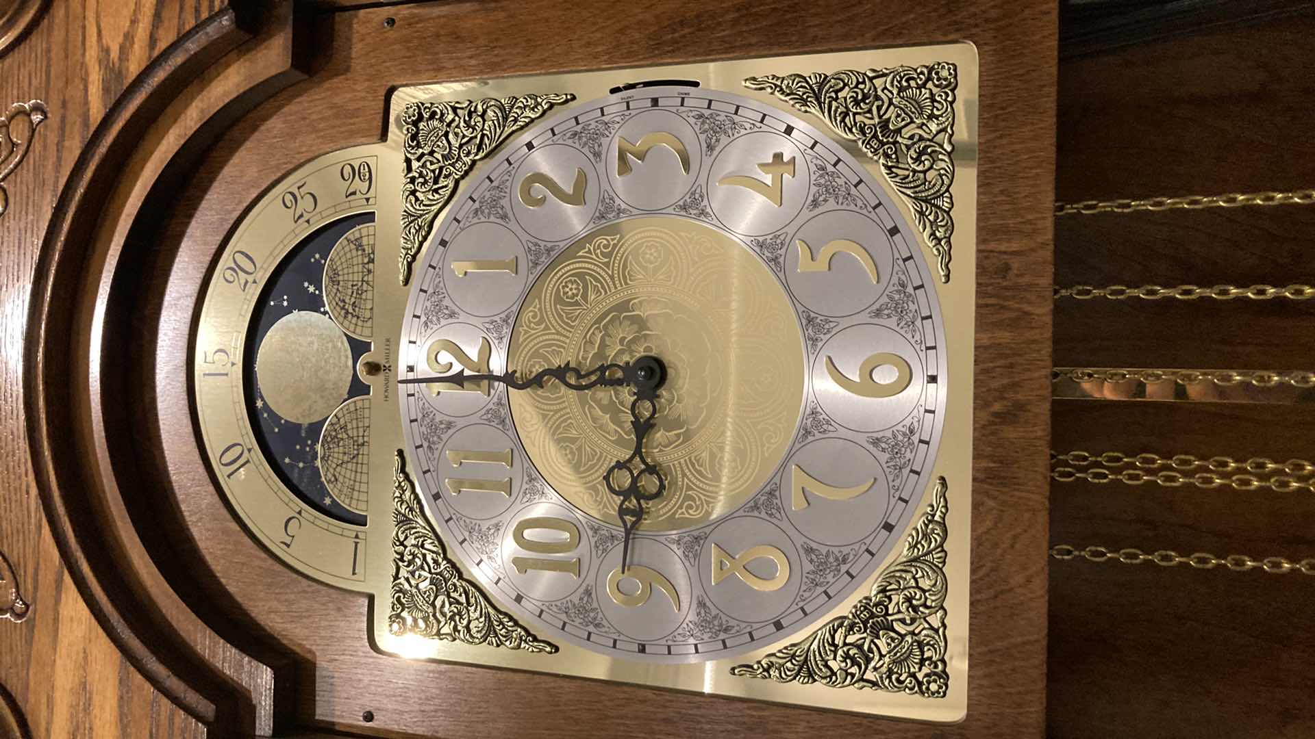 Photo 1 of HOWARD MILLER GRANDFATHER CLOCK MODEL 610-569 18” X 11” H83.5”  (NO WEIGHTS)