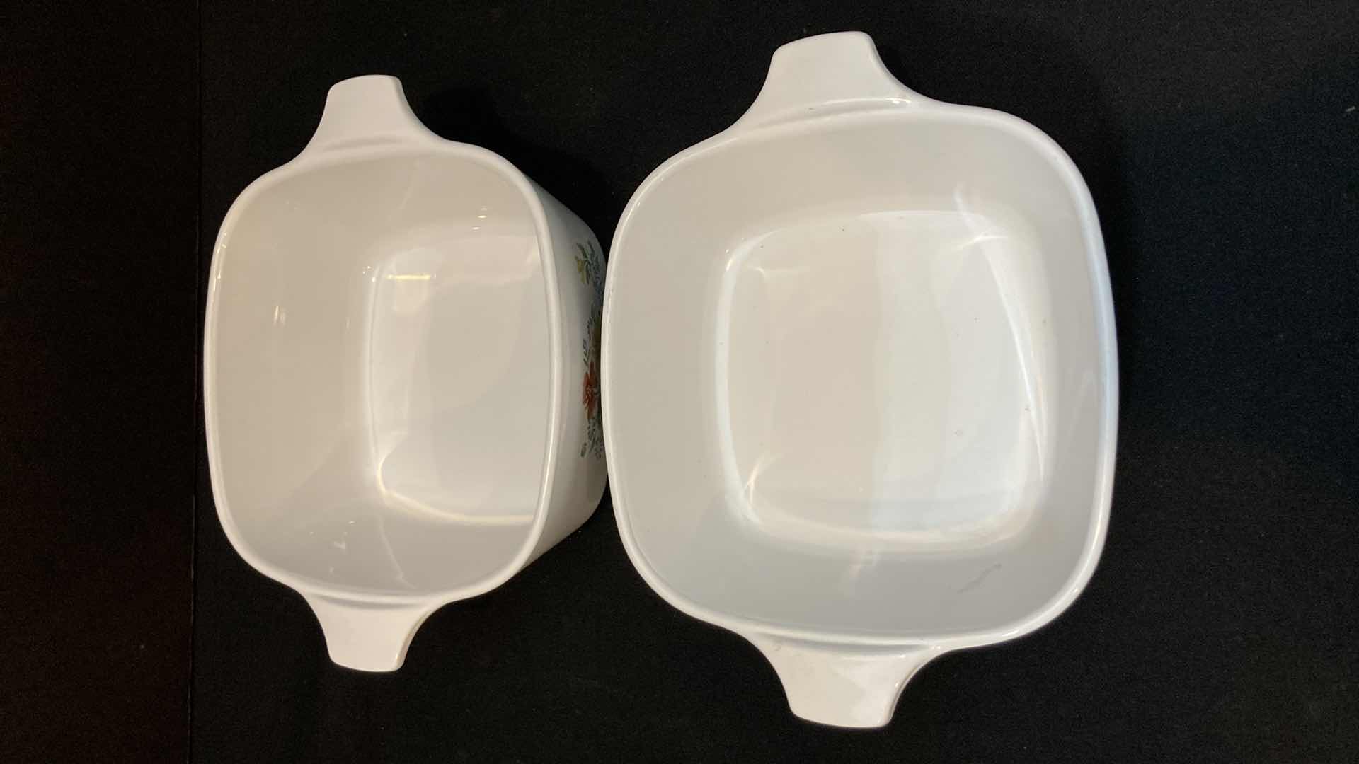Photo 1 of CORNING WARE WILD FLOWER CASSEROLE BOWLS (2)