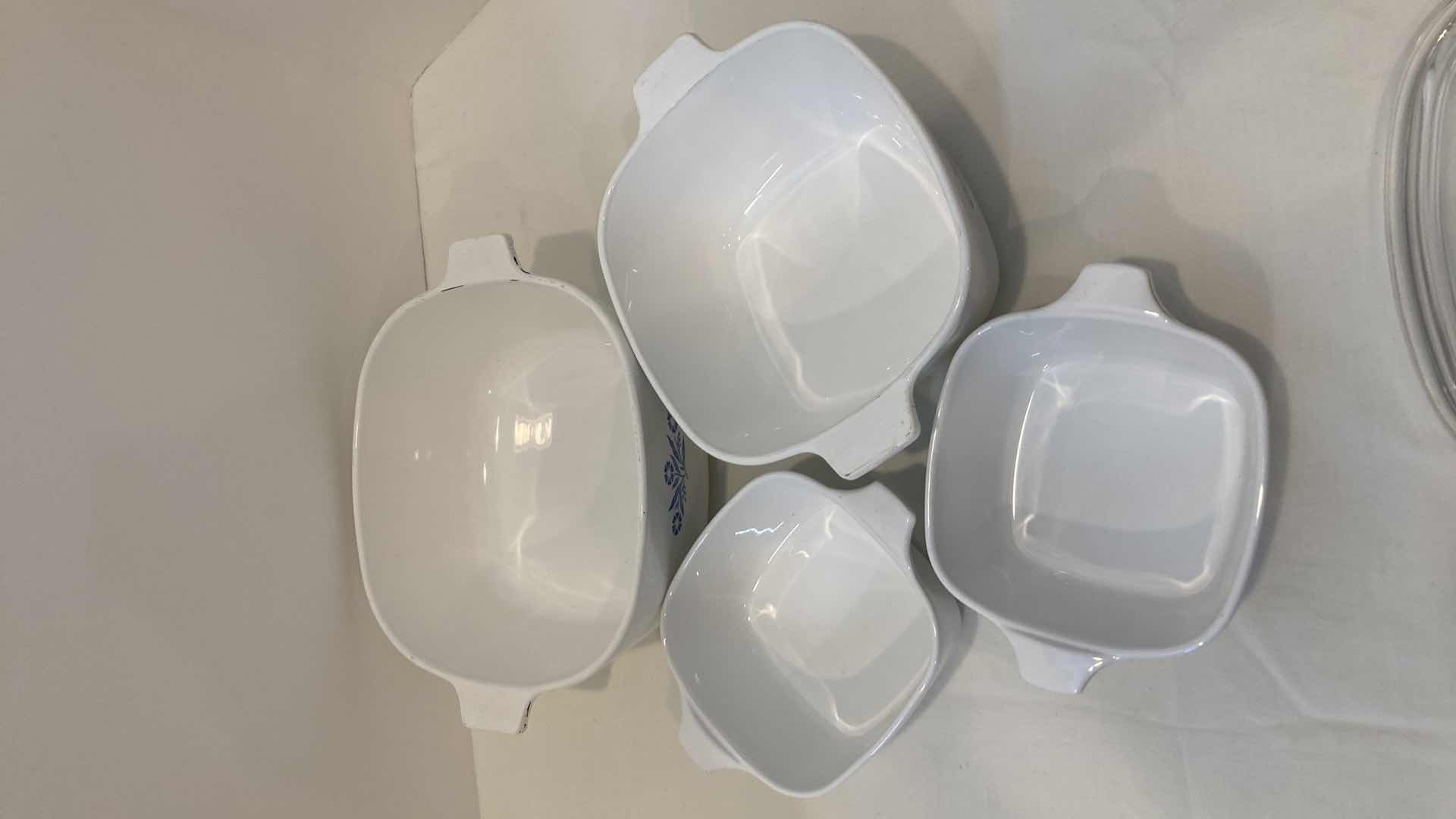 Photo 1 of CORNING WARE BLUE CORNFLOWER CASSEROLE BOWLS (4)