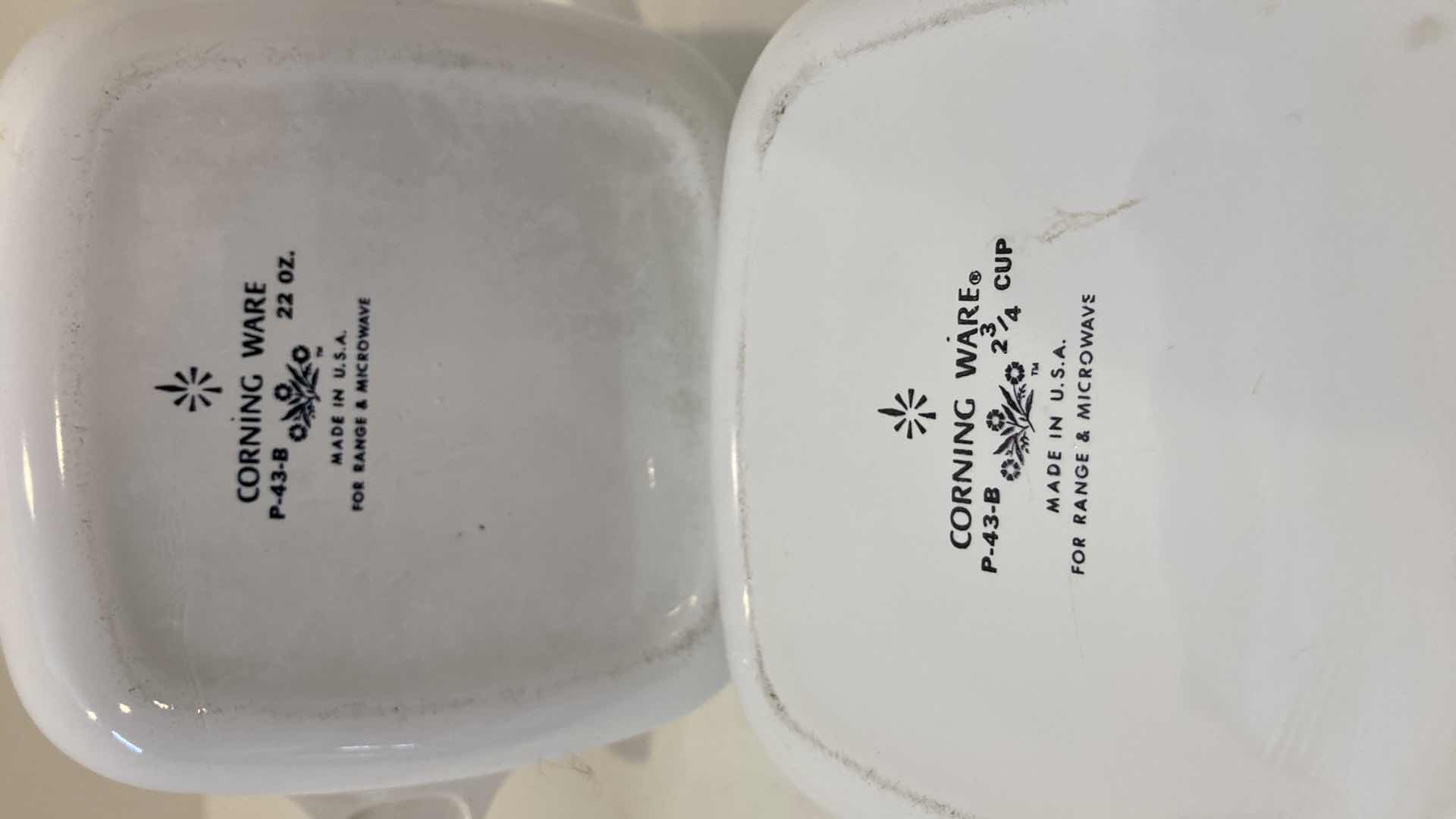 Photo 9 of CORNING WARE BLUE CORNFLOWER CASSEROLE BOWLS (4)