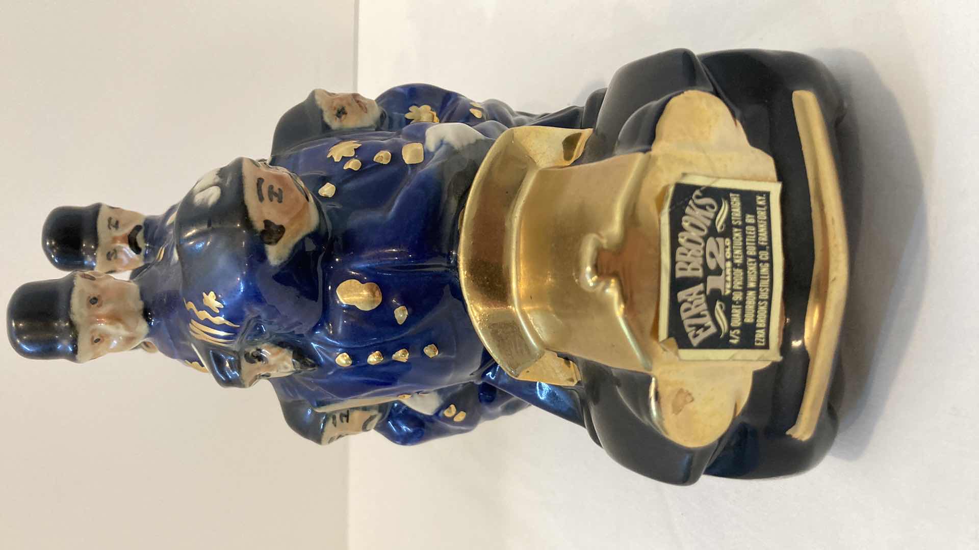 Photo 1 of HERITAGE CHINA HAND DECORATED W 24K GOLD BOBBY POLICE CAR DECANTER 1971 11.5” X 4.5” H7”