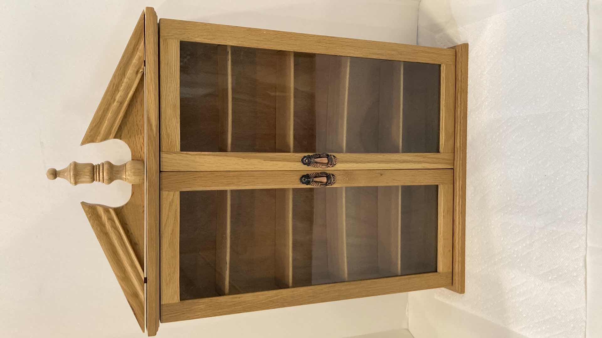 Photo 1 of SHOT GLASS COLLECTION W GLASS DOOR WOOD CABINET