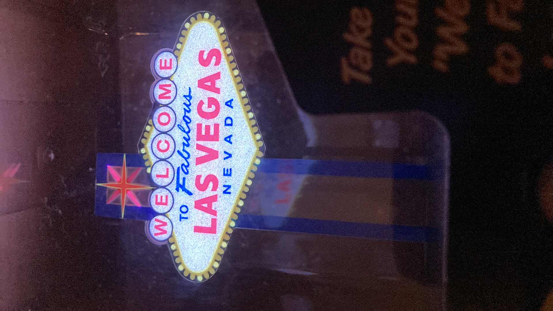 Photo 1 of DESKTOP NEON LIGHT UP WELCOME TO LAS VEGAS SIGN