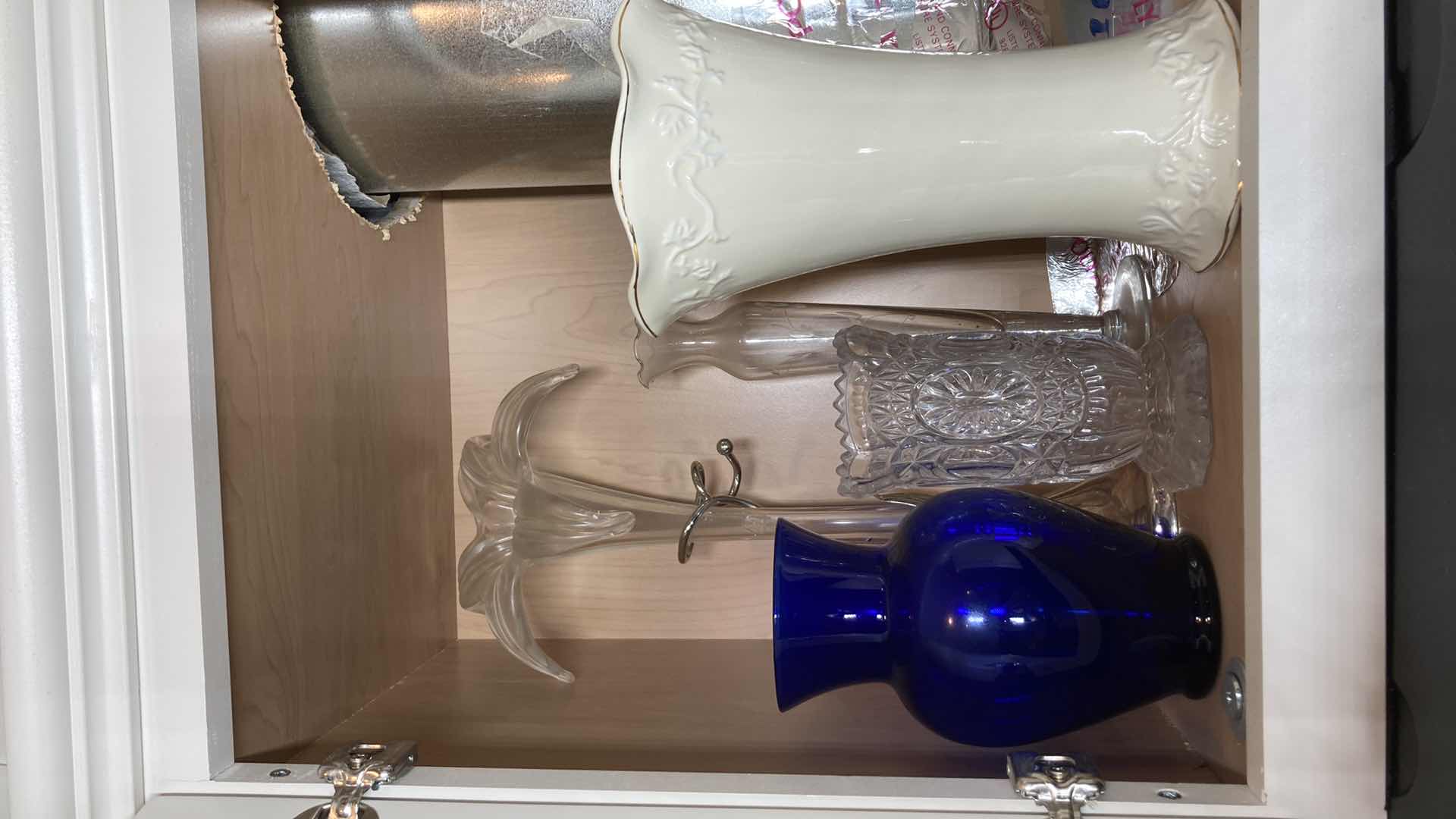 Photo 1 of GLASS VASES (8)