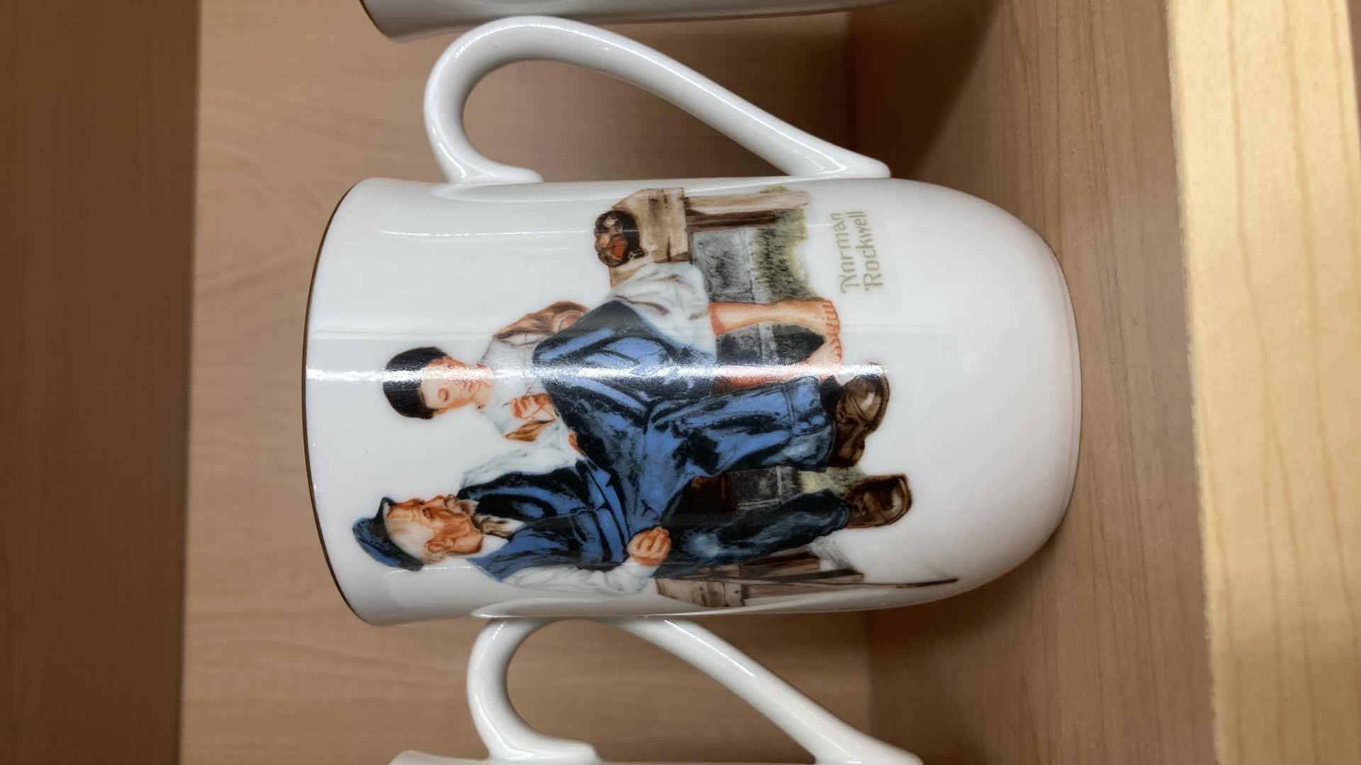Photo 1 of NORMAN ROCKWELL MUSEUM MUG SET (4)
