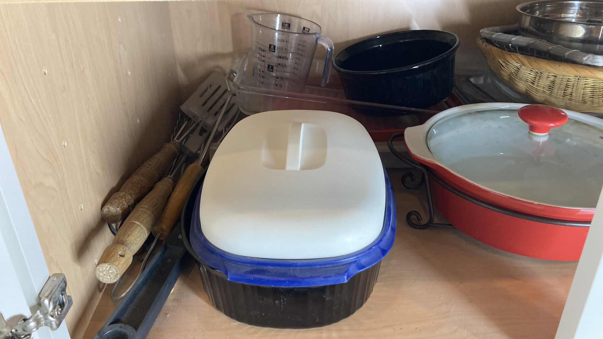 Photo 1 of BAKEWARE & FOOD STORAGE CONTAINERS W BBQ UTENSILS VARIOUS PURPOSES