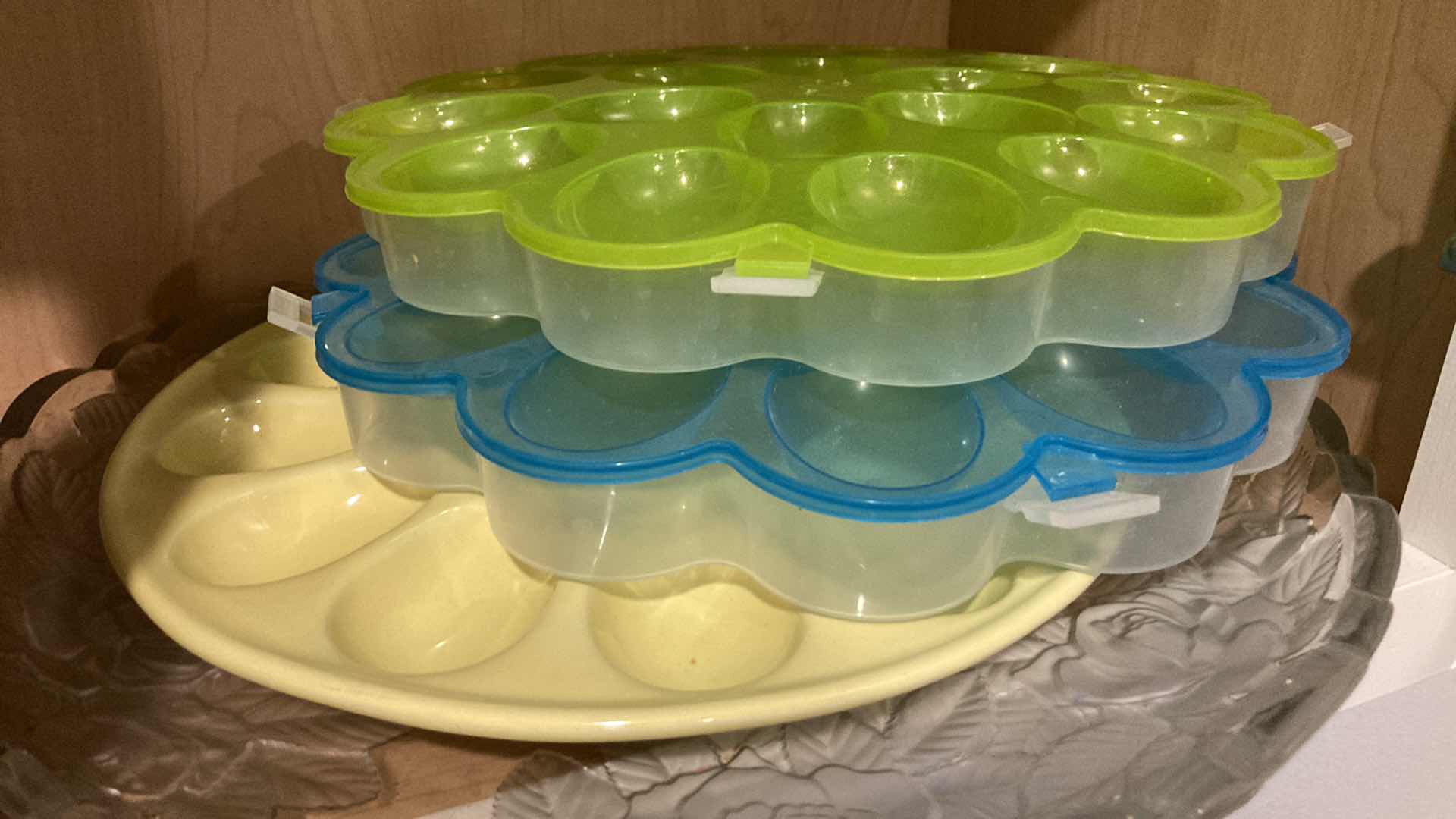 Photo 1 of DEVILED EGG PLATTERS W SERVING PLATTERS (7)