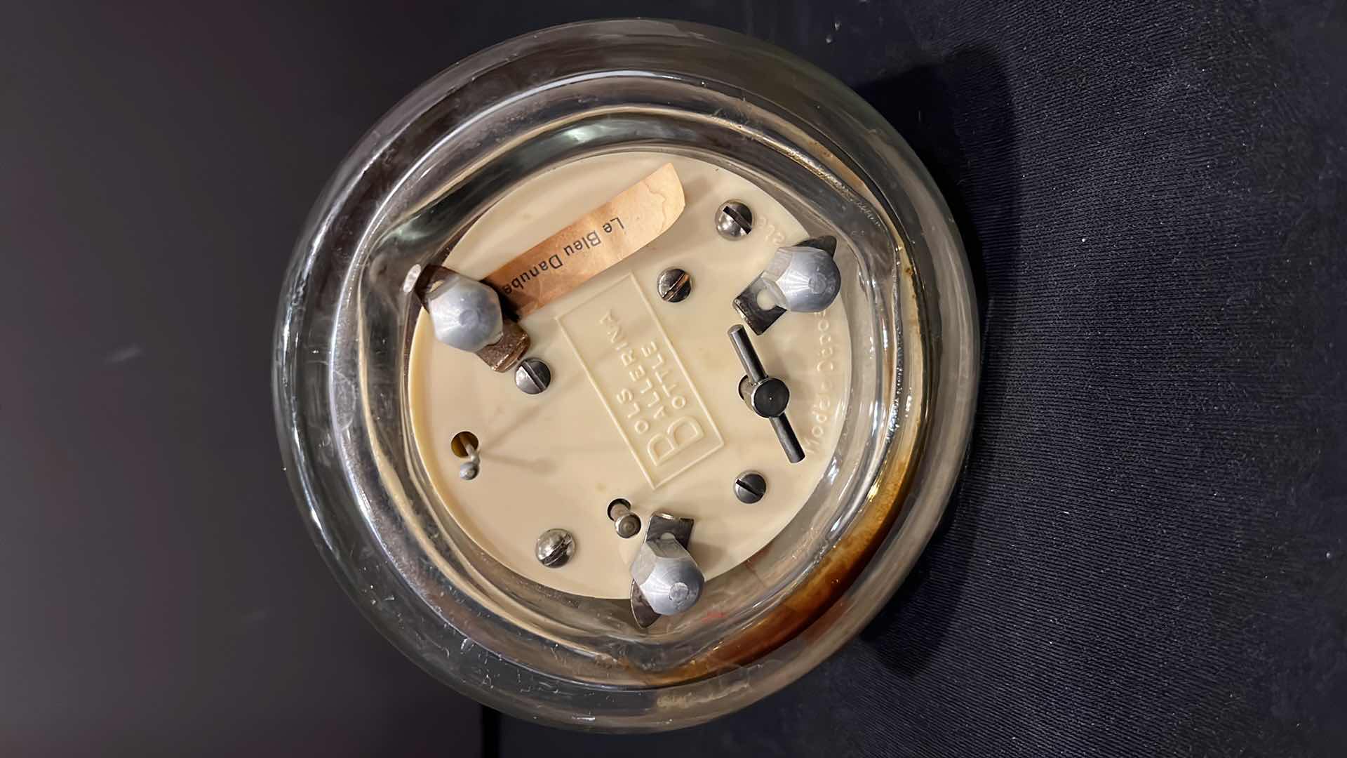 Photo 1 of BOLS BALLERINA FUNCTIONAL DECANTER MUSIC BOX, CIRCA 1960