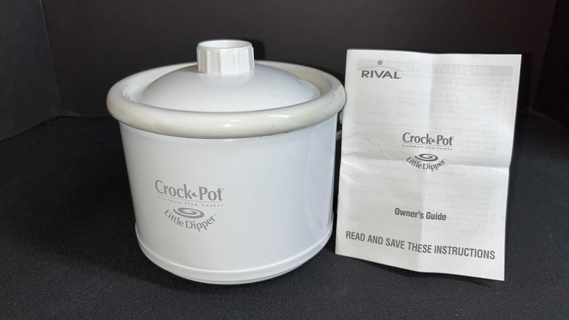 Photo 1 of NON-STICK FOLDING OMELETTE PAN DOUBLE SIDED COOKER, CROCK POT STONEWARE DLOW COOKER LITTLE DIPPER 4.5” (MODEL 32041) & MIRACLE WARE MICROWAVABLE OMELETTE COOKER