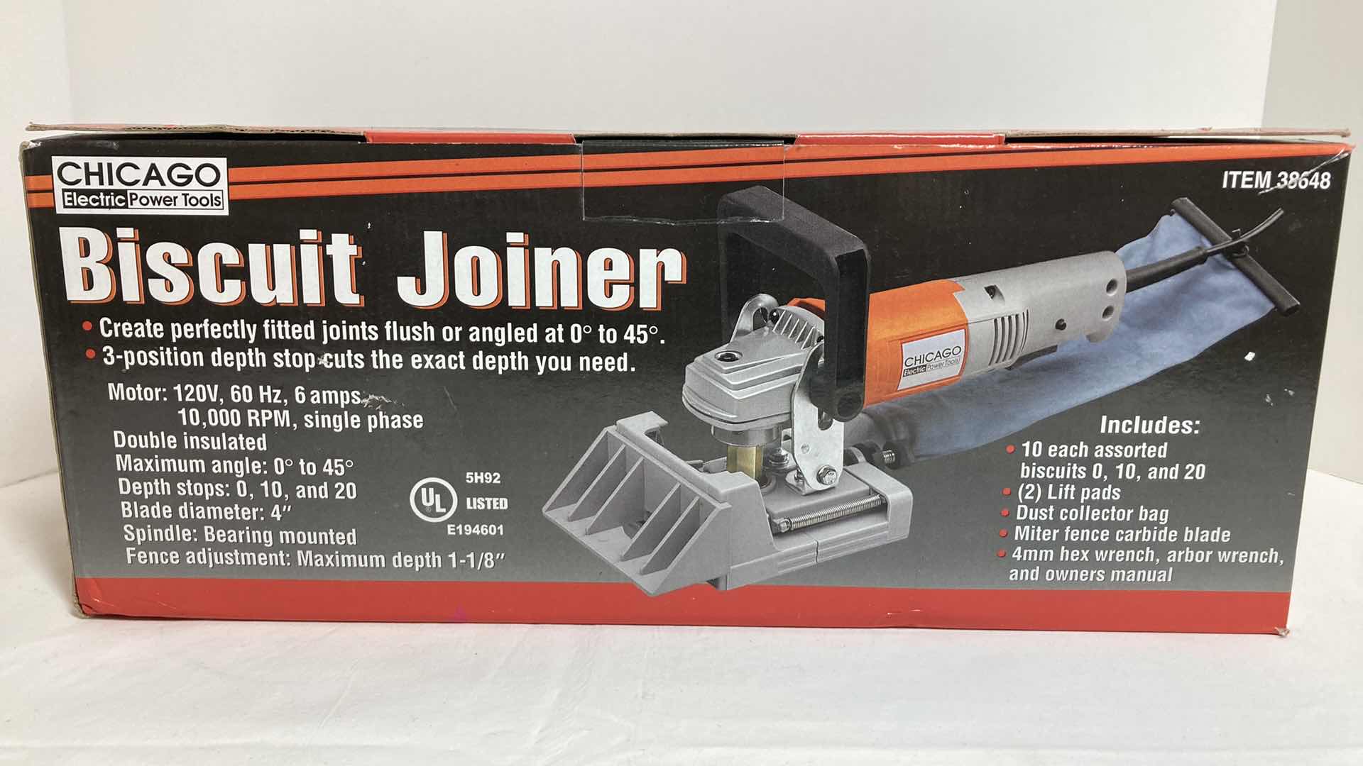 Photo 1 of CHICAGO ELECTRIC POWER TOOLS BISCUIT JOINTER MODEL 38648