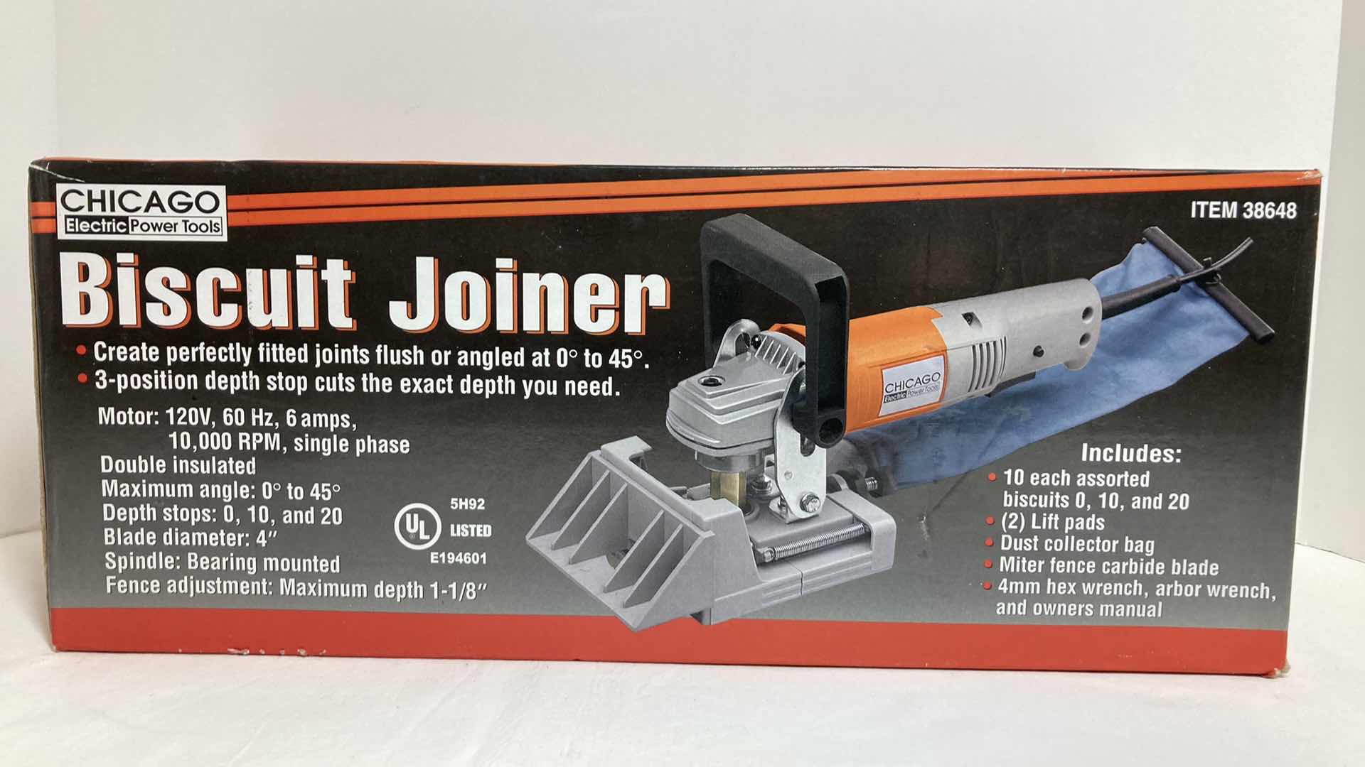 Photo 1 of CHICAGO ELECTRIC POWER TOOLS BISCUIT JOINTER MODEL 38648