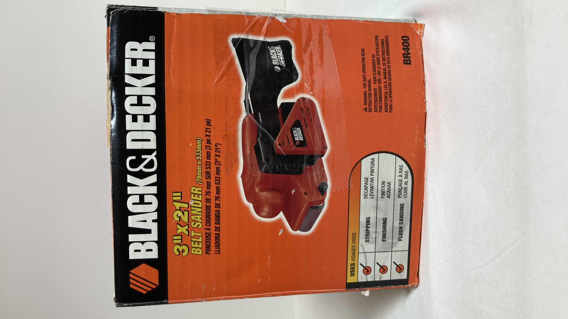 Photo 1 of BLACK & DECKER BELT SANDER MODEL BR400