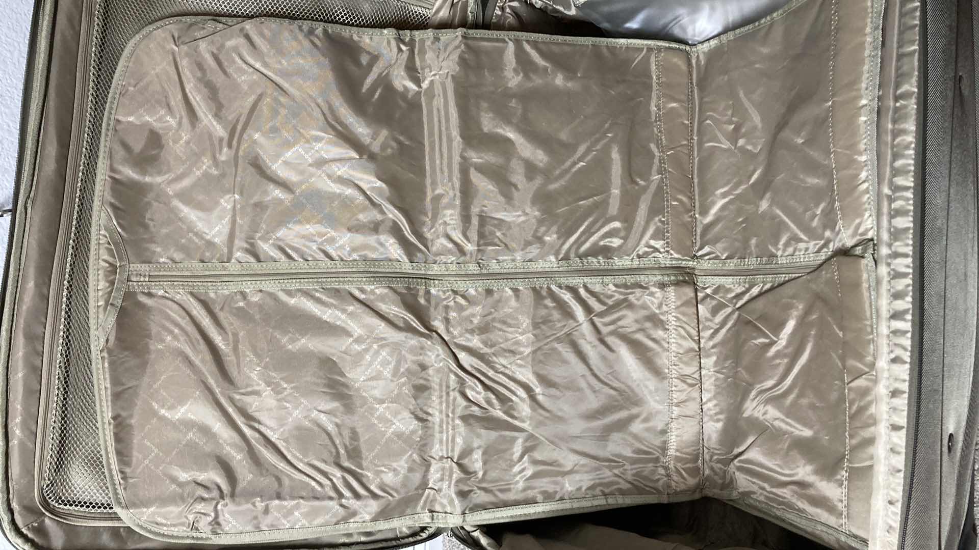 Photo 1 of SAMSONITE OLIVE DRAB ROLLING LUGGAGE BAG W SUIT BAG 20” X 14” H30”