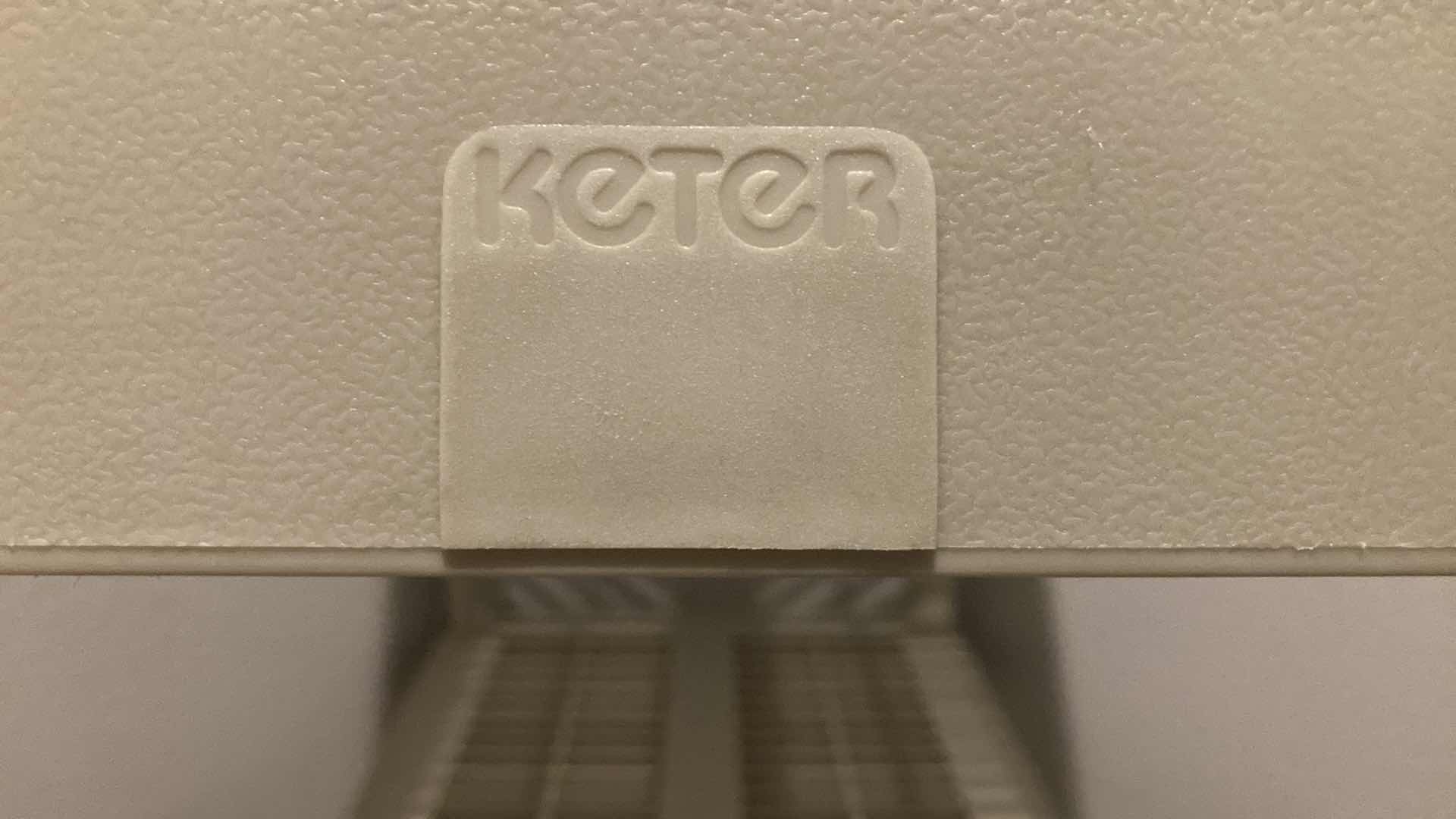 Photo 1 of KETER PLASTIC ADJUSTABLE SHELF 36” X 18” H40.5”