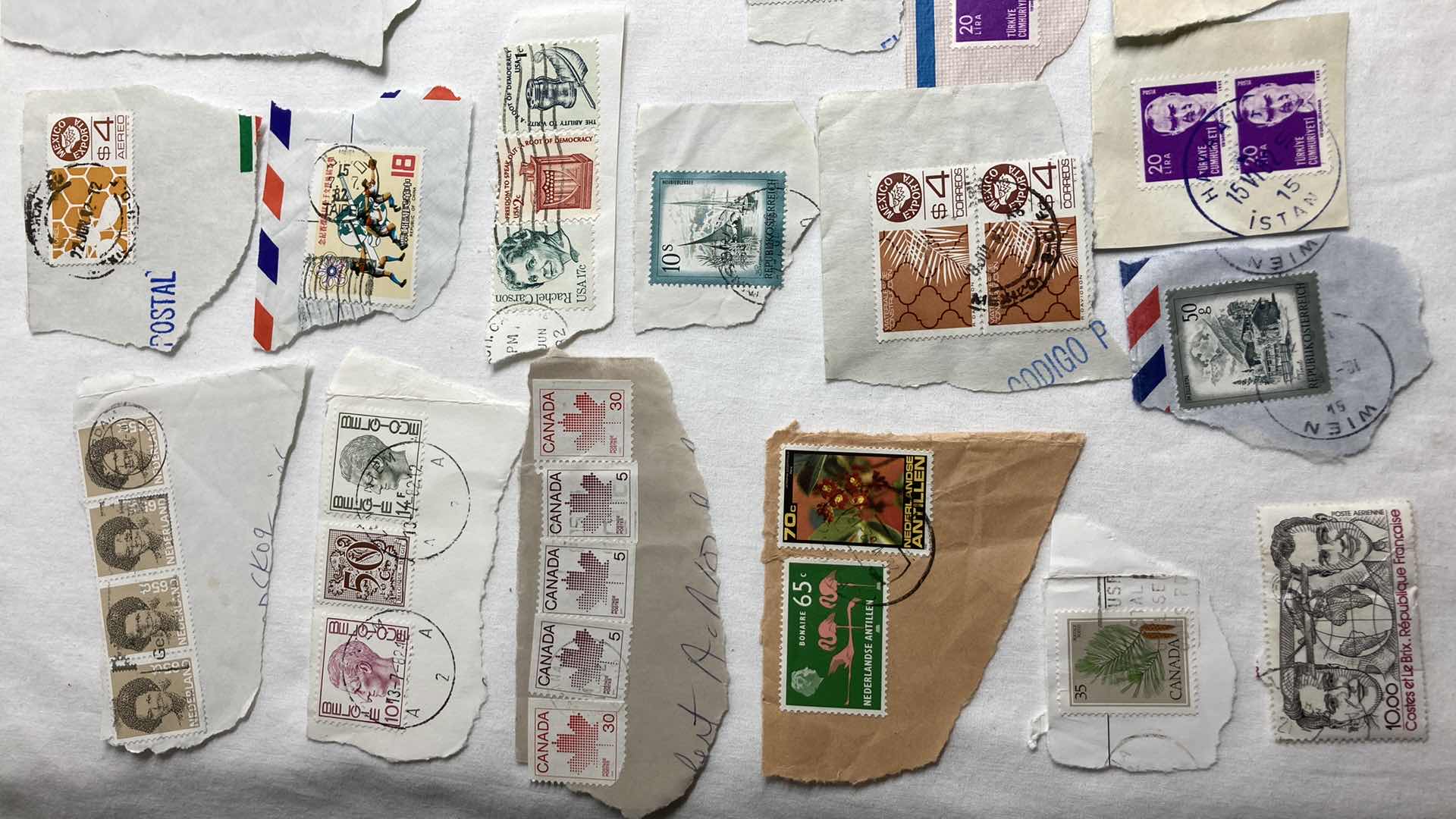 Photo 2 of STAMPS FROM AROUND THE WORLD (APPROX 75)