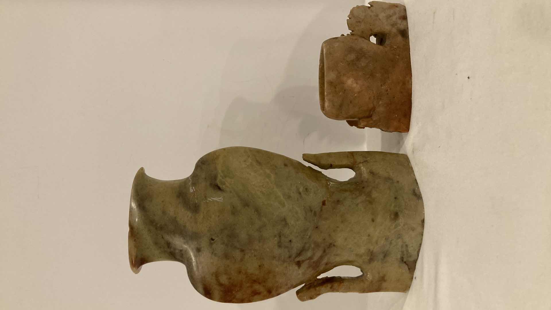 Photo 1 of CARVED STONE DECOR (2) 4.5” X 8”