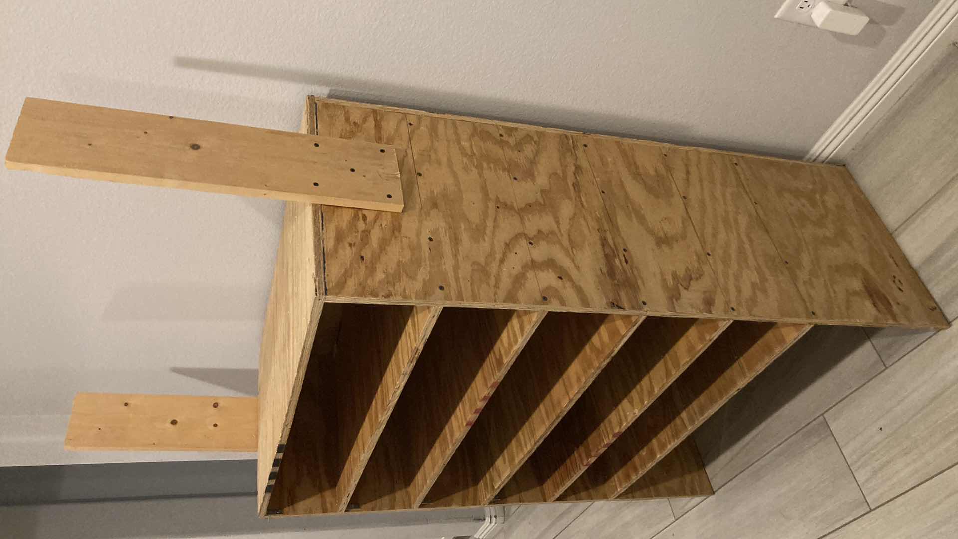 Photo 1 of CUSTOM MADE WOOD SHELF 35.75” X 17.5” H65”