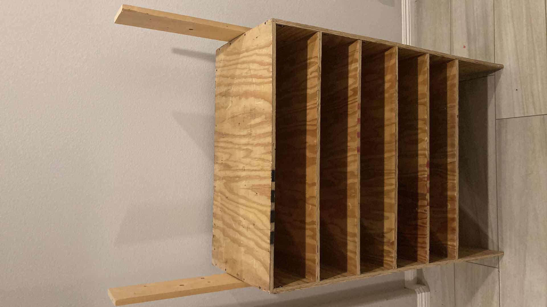 Photo 1 of CUSTOM MADE WOOD SHELF 35.75” X 17.5” H65”