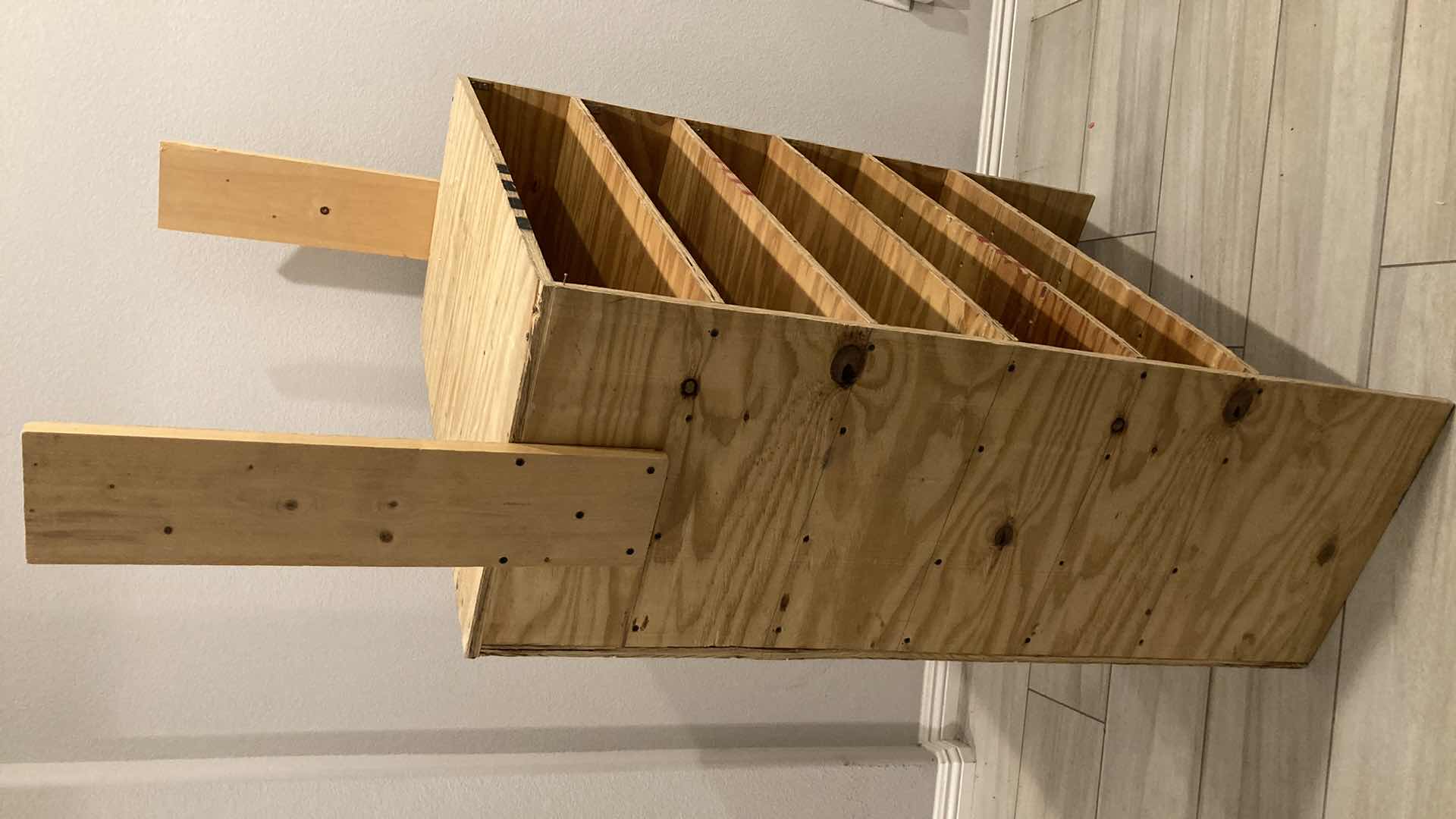 Photo 1 of CUSTOM MADE WOOD SHELF 35.75” X 17.5” H65”