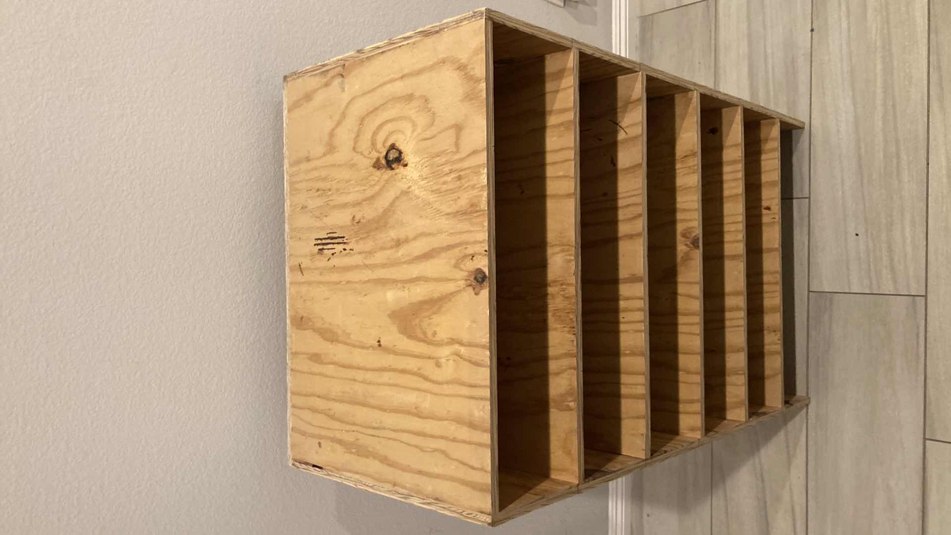 Photo 1 of CUSTOM MADE WOOD SHELF 25” X 17.5” H43”