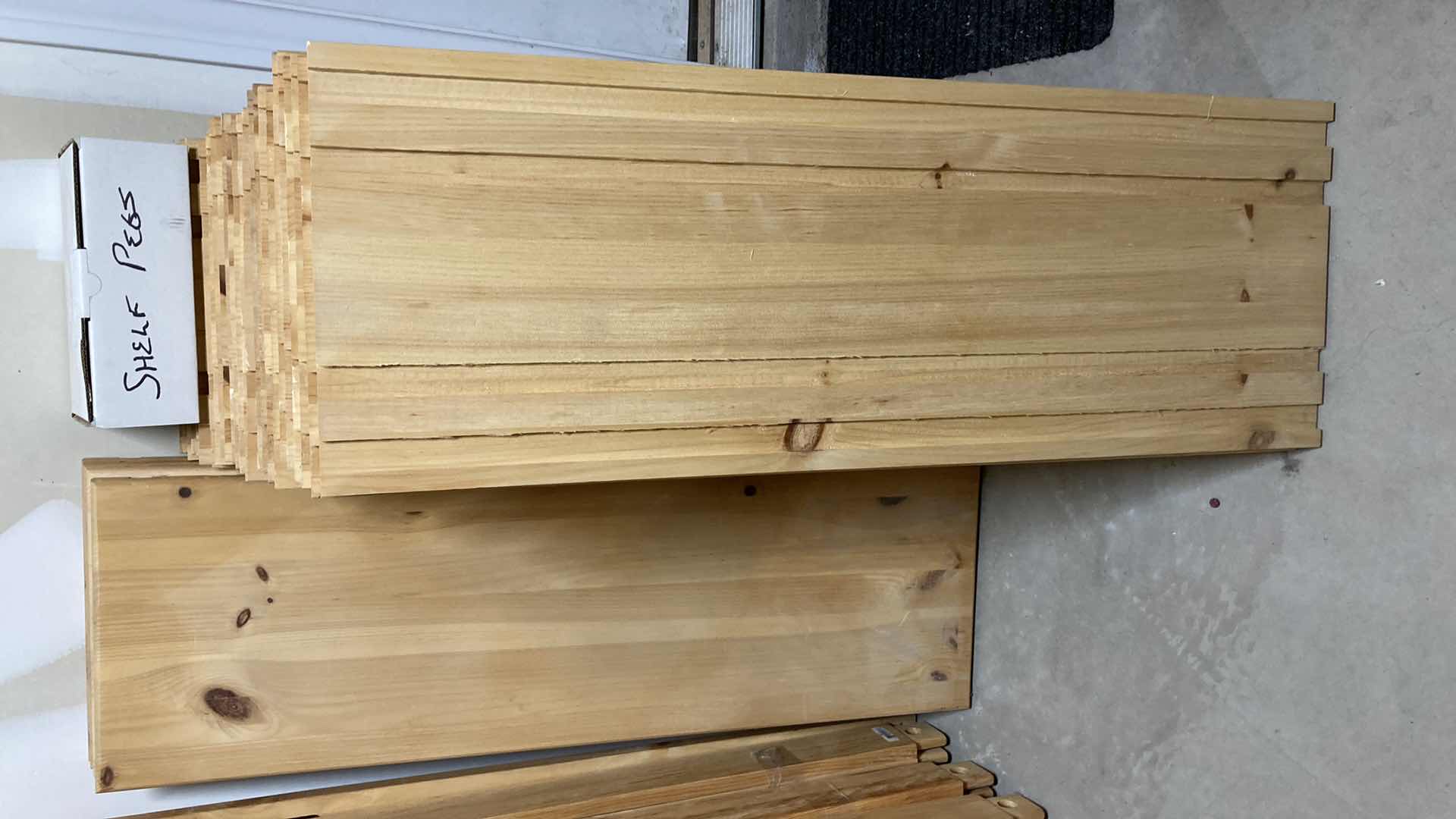 Photo 1 of WOOD ADJUSTABLE SHELVING 39” X 12” H65.75”