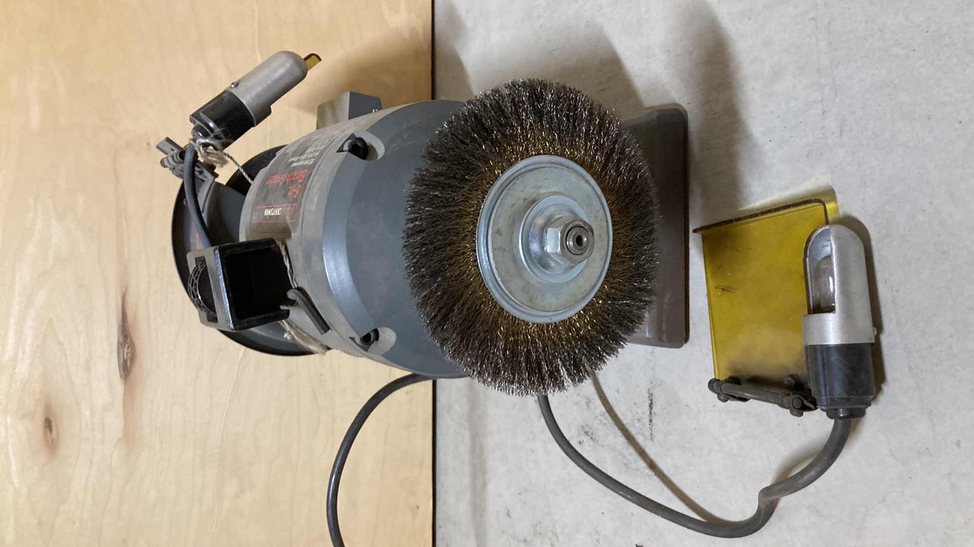 Photo 1 of CRAFTMAN 6” BENCH GRINDER MODEL 31919062 W PARTS & FACE SHIELD