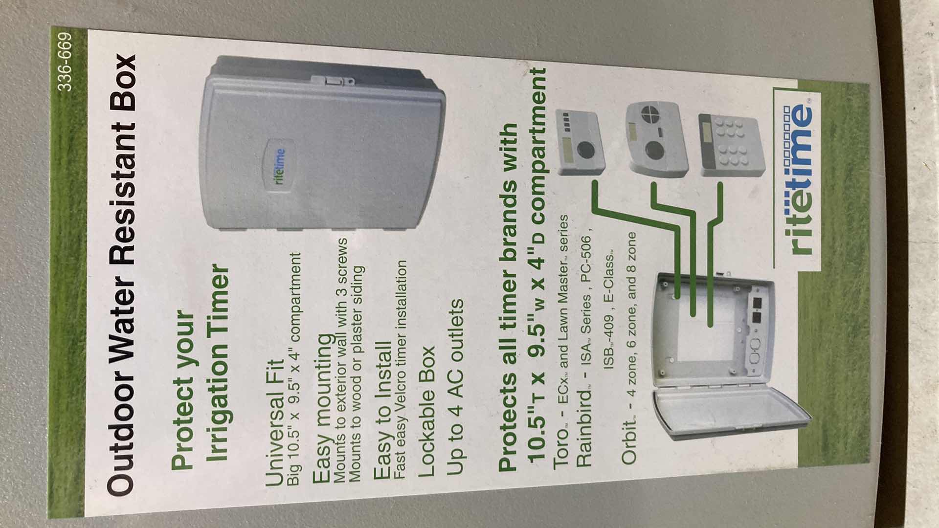 Photo 1 of NEW RITETIME OUTDOOR WATER RESISTANT BOXES (2)