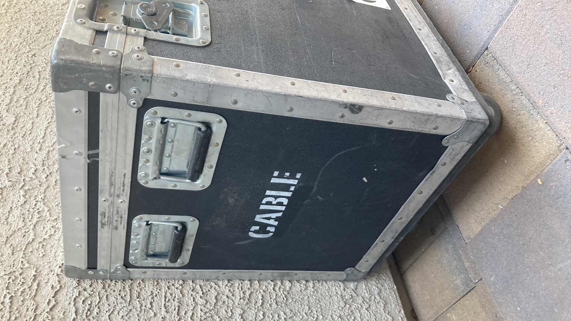 Photo 1 of CABLE TRUNK ON CASTERS 32” X 19” H29”