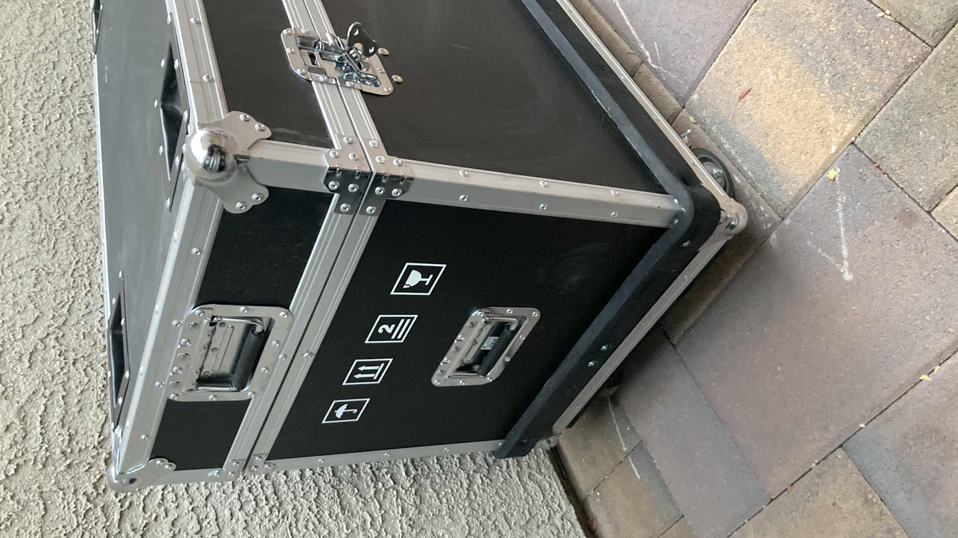 Photo 1 of T BRISUN CASE CO STAGE CASE ON CASTERS 80” X 22” H32”