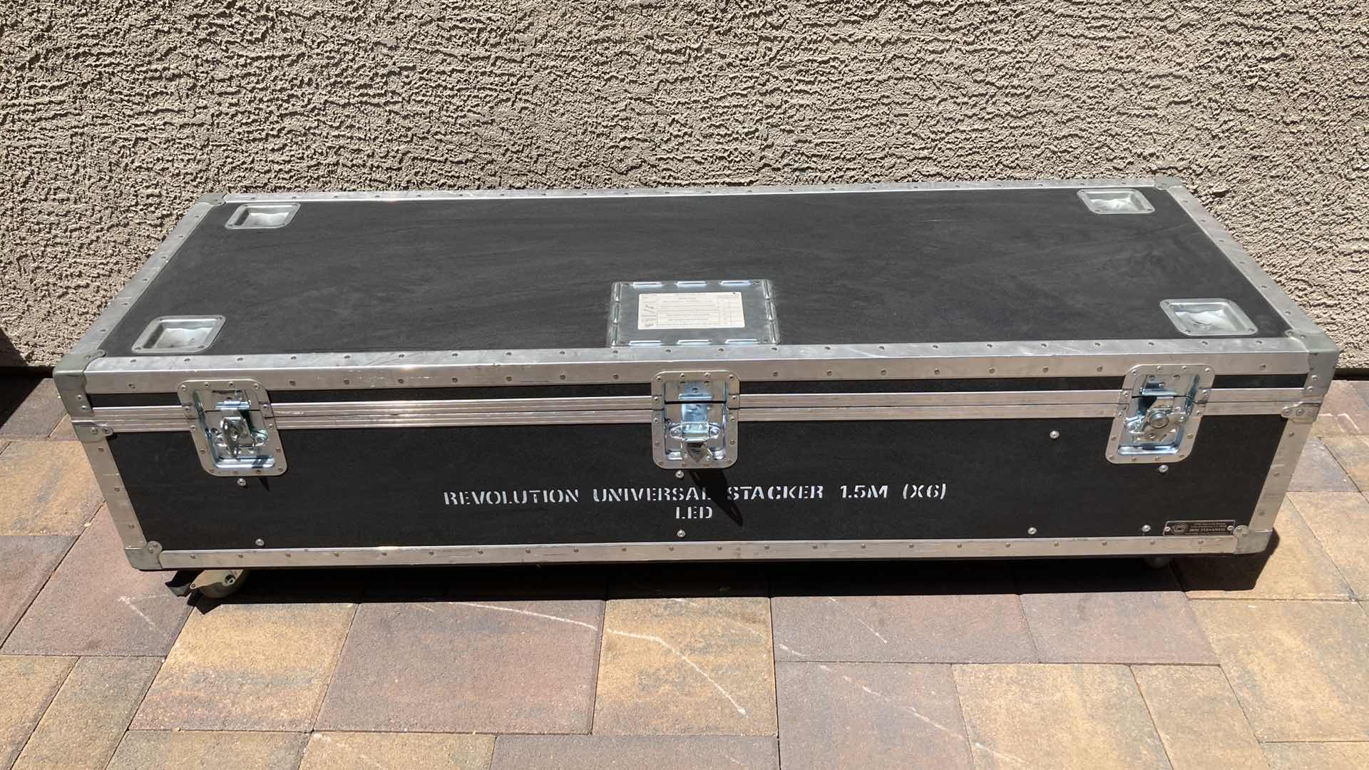 Photo 1 of ANVIL CASES STAGE CASE ON CASTERS W REVOLUTION UNIVERSAL STACKER KIT 71” X 23” H20”