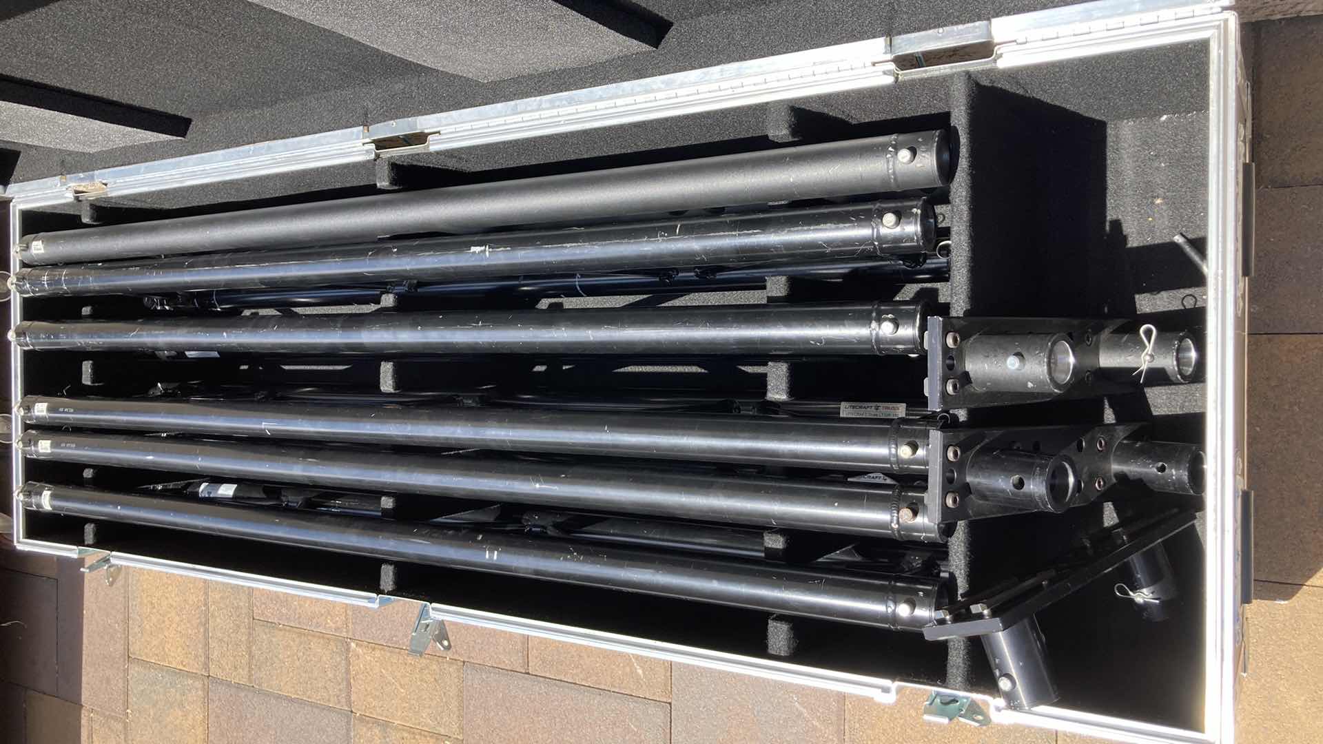 Photo 1 of ANVIL CASES STAGE CASE ON CASTERS W REVOLUTION UNIVERSAL STACKER KIT 71” X 23” H20”