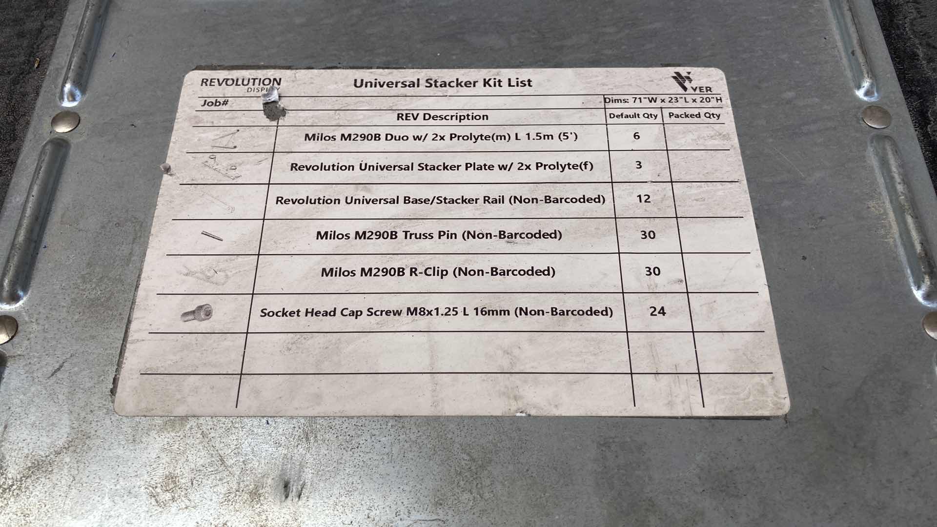 Photo 6 of ANVIL CASES STAGE CASE ON CASTERS 71” X 23” H20”