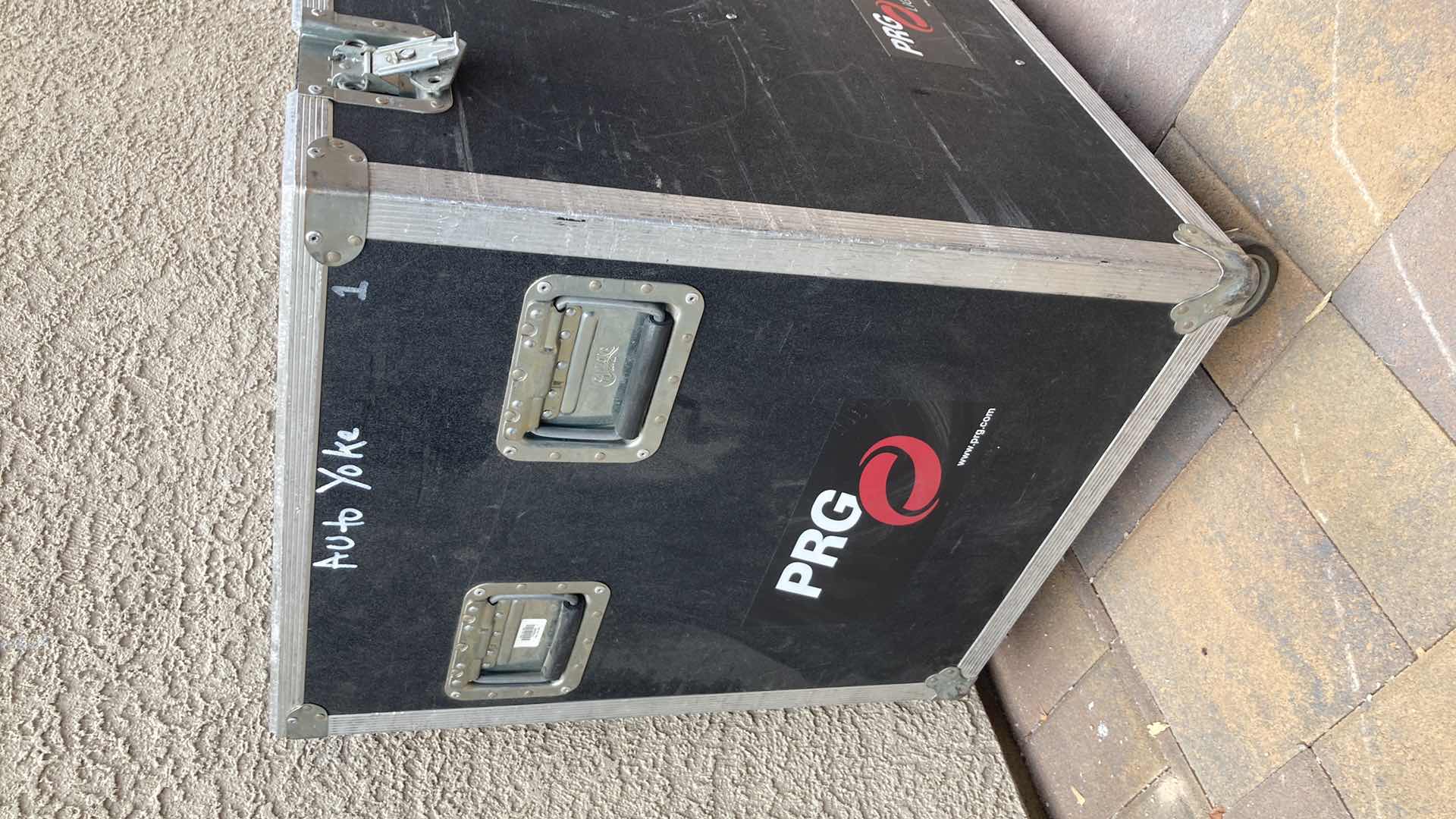 Photo 4 of CALZONE CASES CO STAGE CHEST ON CASTERS W RADIANT HANGERS (8) & HANGING BRACKET LED FRAME MODULES (16) 32” X 24” H34”