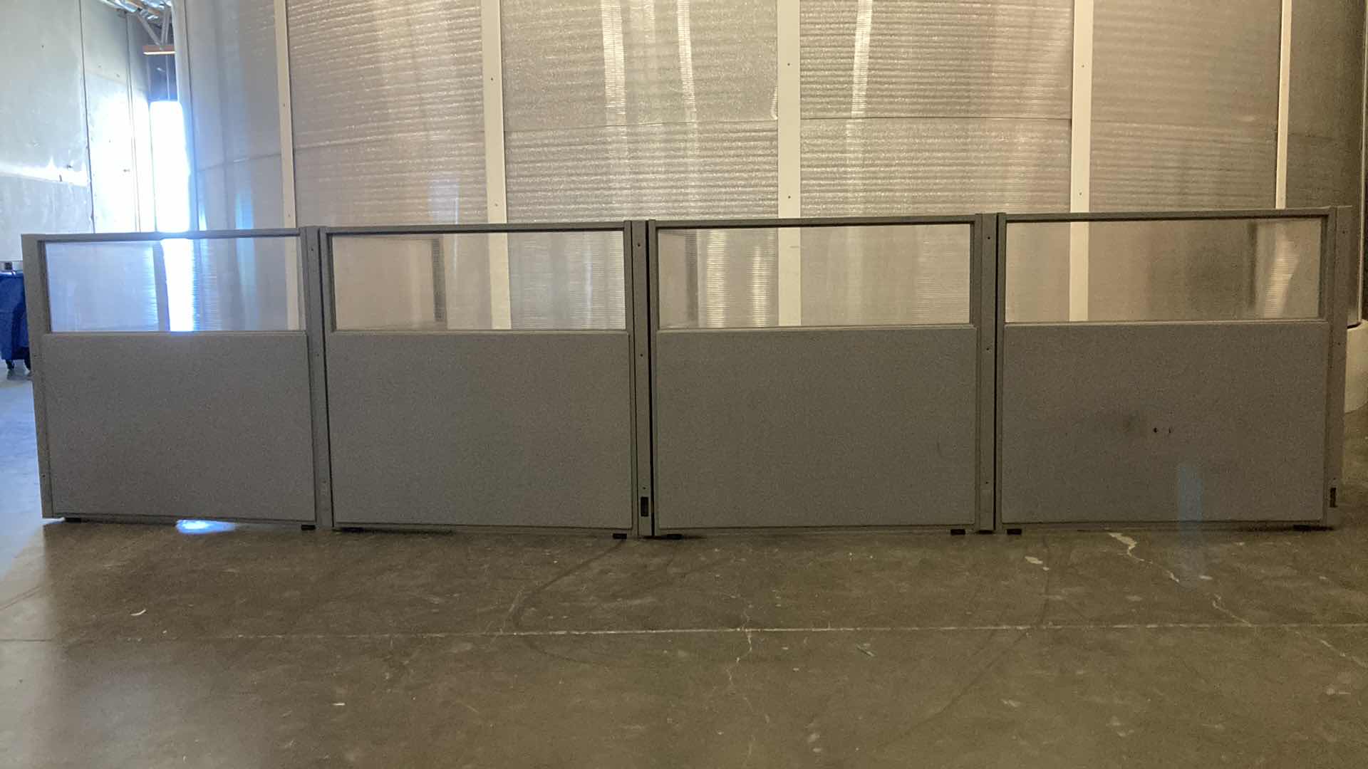 Photo 1 of WORK STATION 9 PANEL CUBICLE DIVIDER 203” X 32” H47”