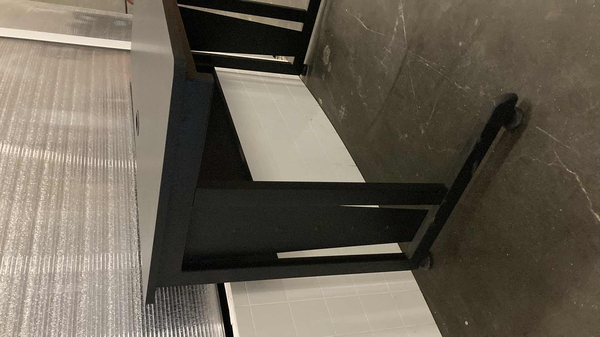 Photo 1 of COMPUTER WORKSTATION BLACK DESK 47” X 24” H30”