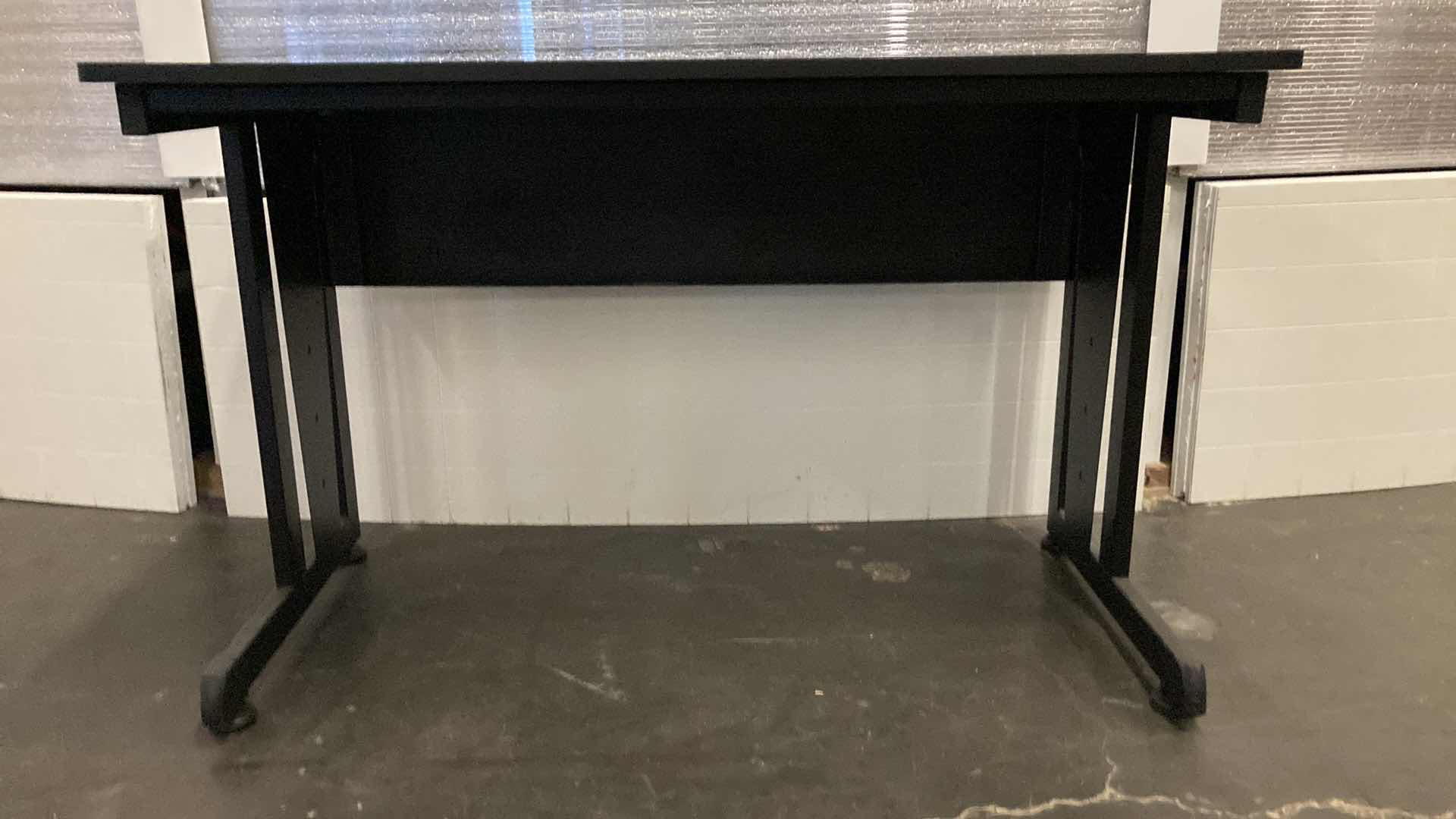 Photo 1 of COMPUTER WORKSTATION BLACK DESK 47” X 24” H30”