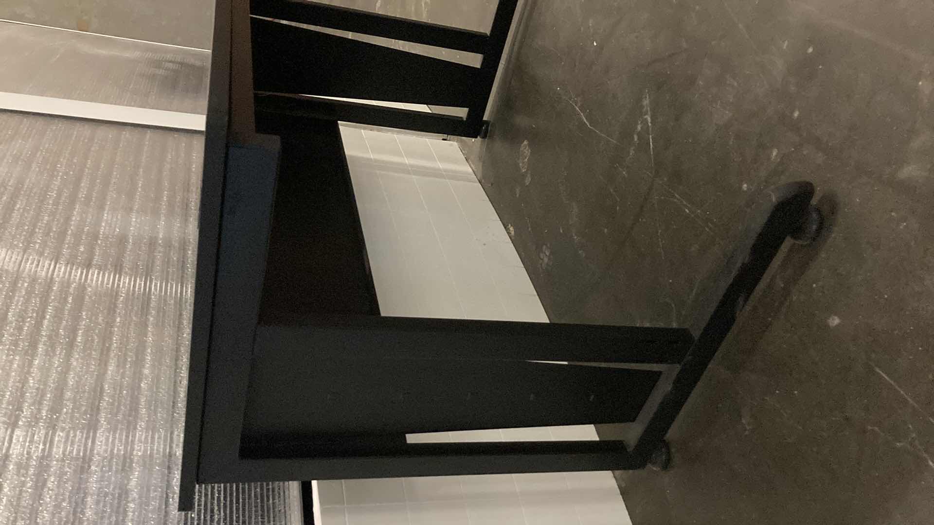 Photo 1 of COMPUTER WORKSTATION BLACK DESK 47” X 24” H30”