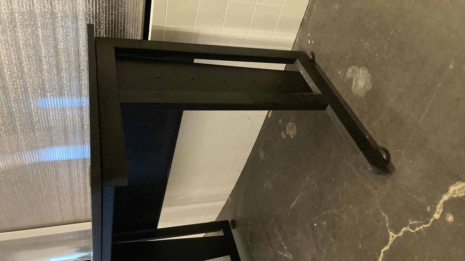 Photo 1 of COMPUTER WORKSTATION BLACK DESK 47” X 24” H30”