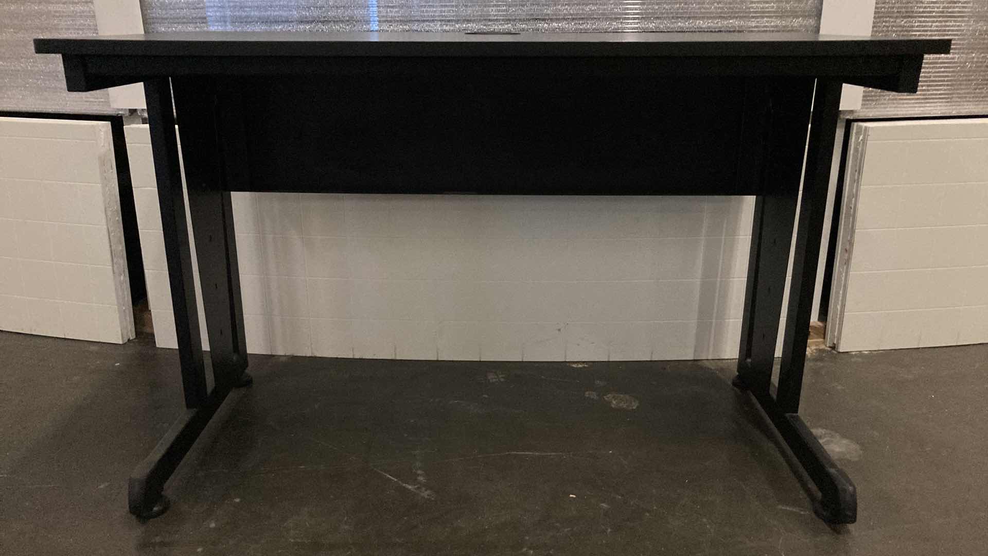 Photo 1 of COMPUTER WORKSTATION BLACK DESK 47” X 24” H30”