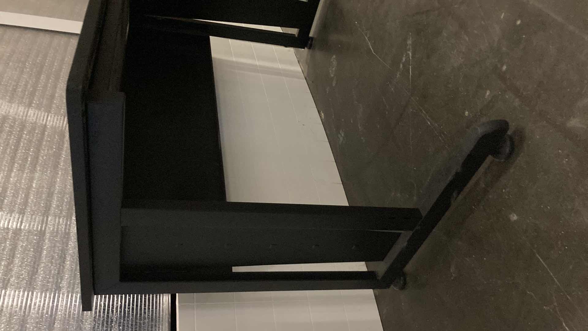 Photo 1 of COMPUTER WORKSTATION BLACK DESK 47” X 24” H30”