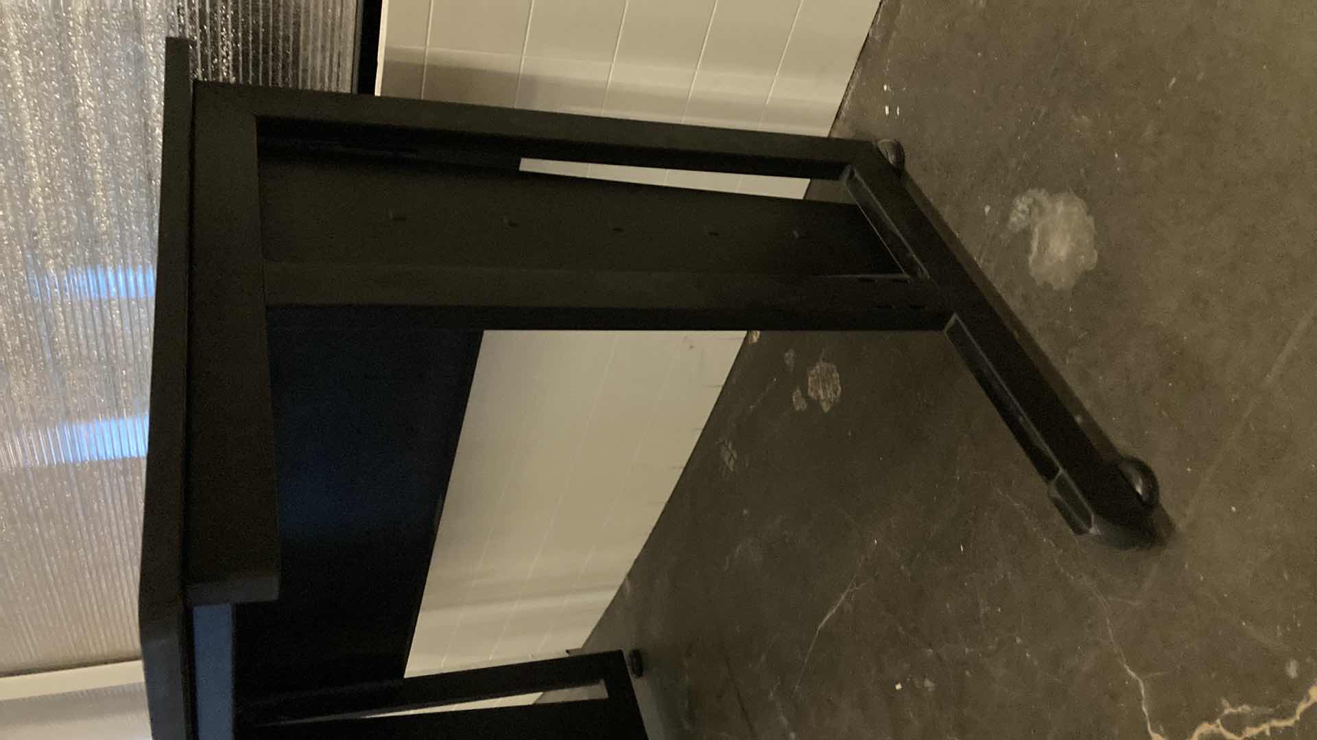 Photo 1 of COMPUTER WORKSTATION BLACK DESK 47” X 24” H30”