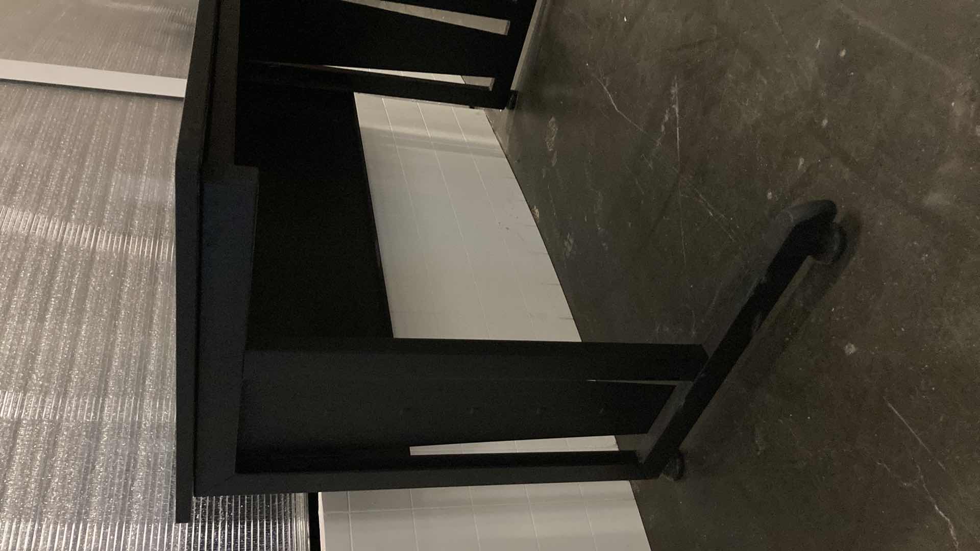 Photo 1 of COMPUTER WORKSTATION BLACK DESK 47” X 24” H30”