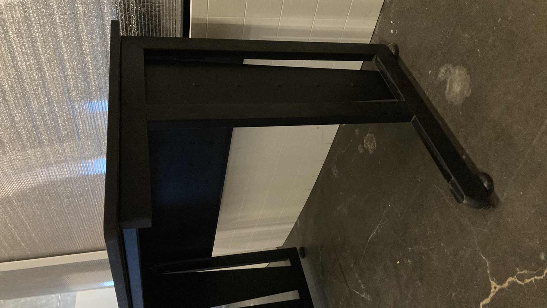 Photo 1 of COMPUTER WORKSTATION BLACK DESK 47” X 24” H30”