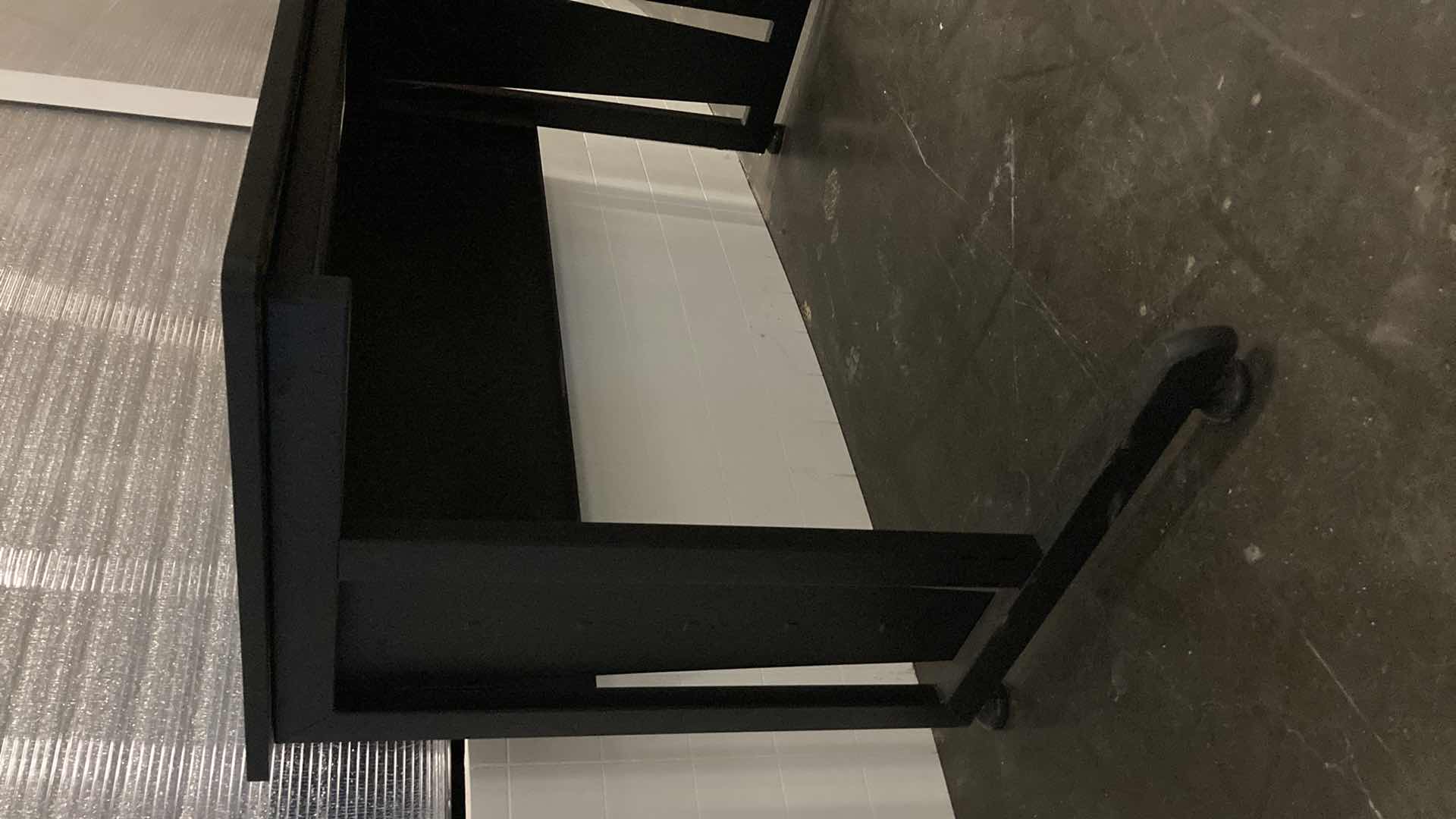 Photo 1 of COMPUTER WORKSTATION BLACK DESK 47” X 24” H30”